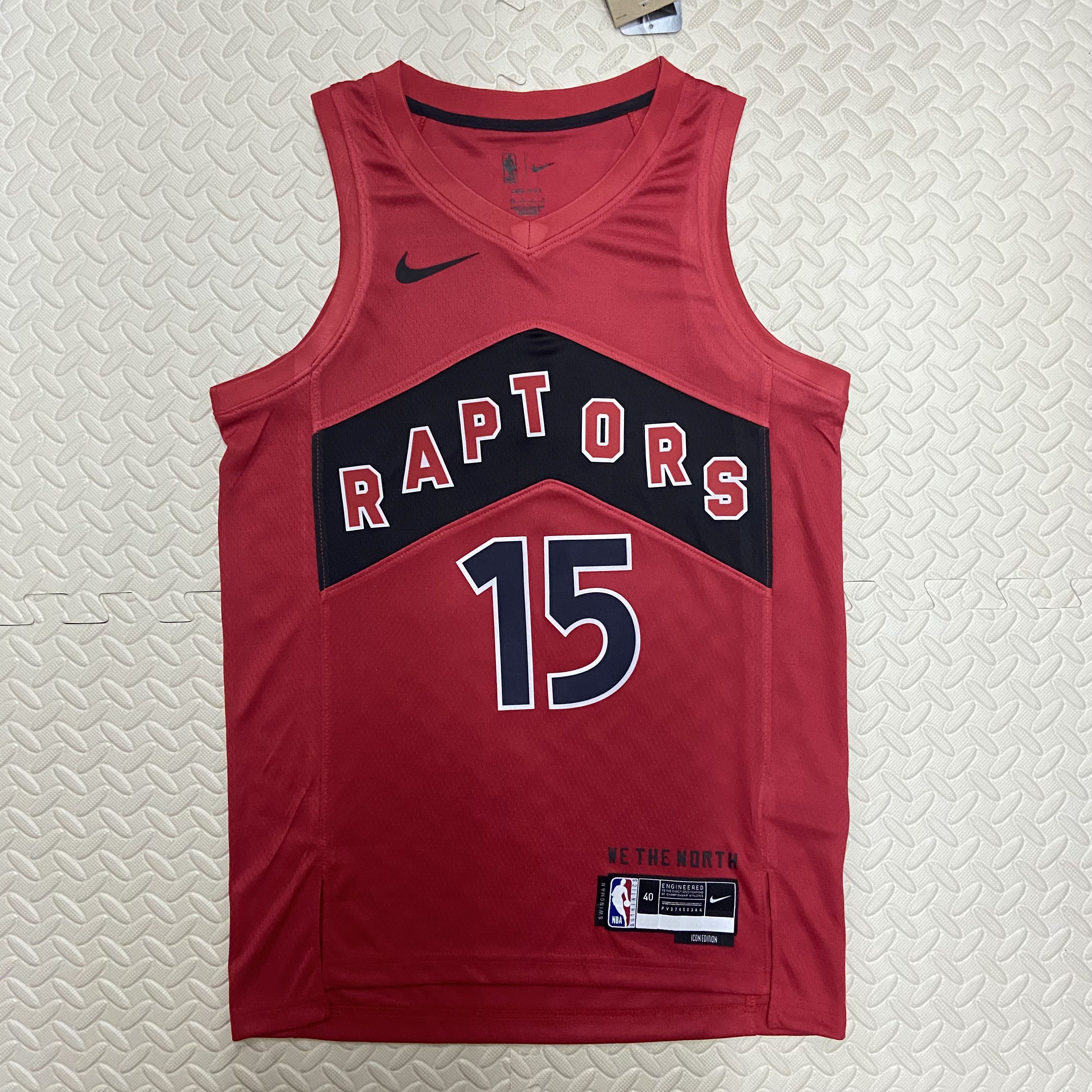 NBA Men Toronto Raptors Red #15 CARTER Jersey High Quality Name and Number Print - leoleo123123