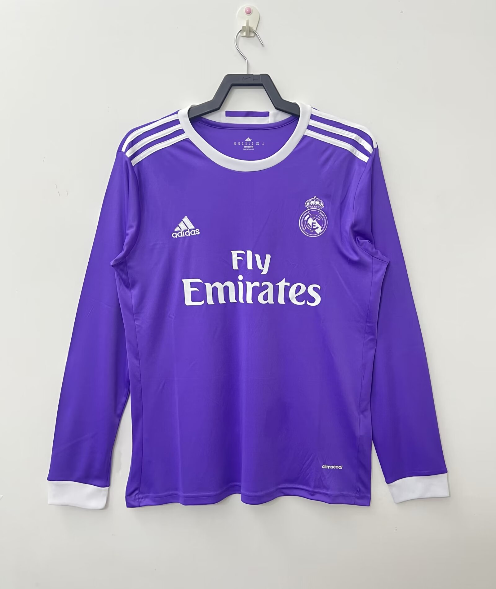 16/17 Real Madrid Home Retro Jersey Long Sleeve - leoleo123123