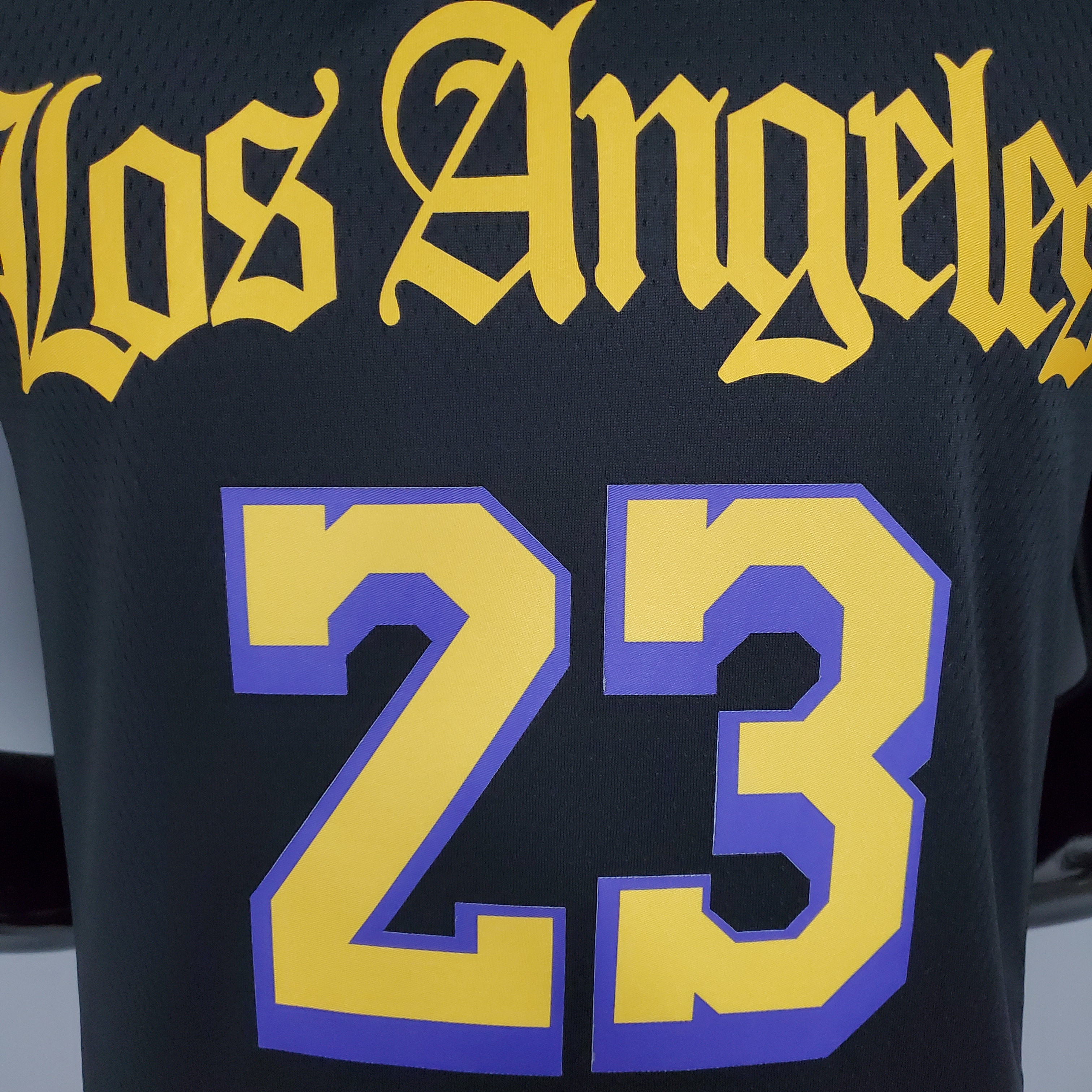 2021 James#23 Los Angeles Lakers Black Latin Black NBA Jersey High Quality Name and Number Print - leoleo123123