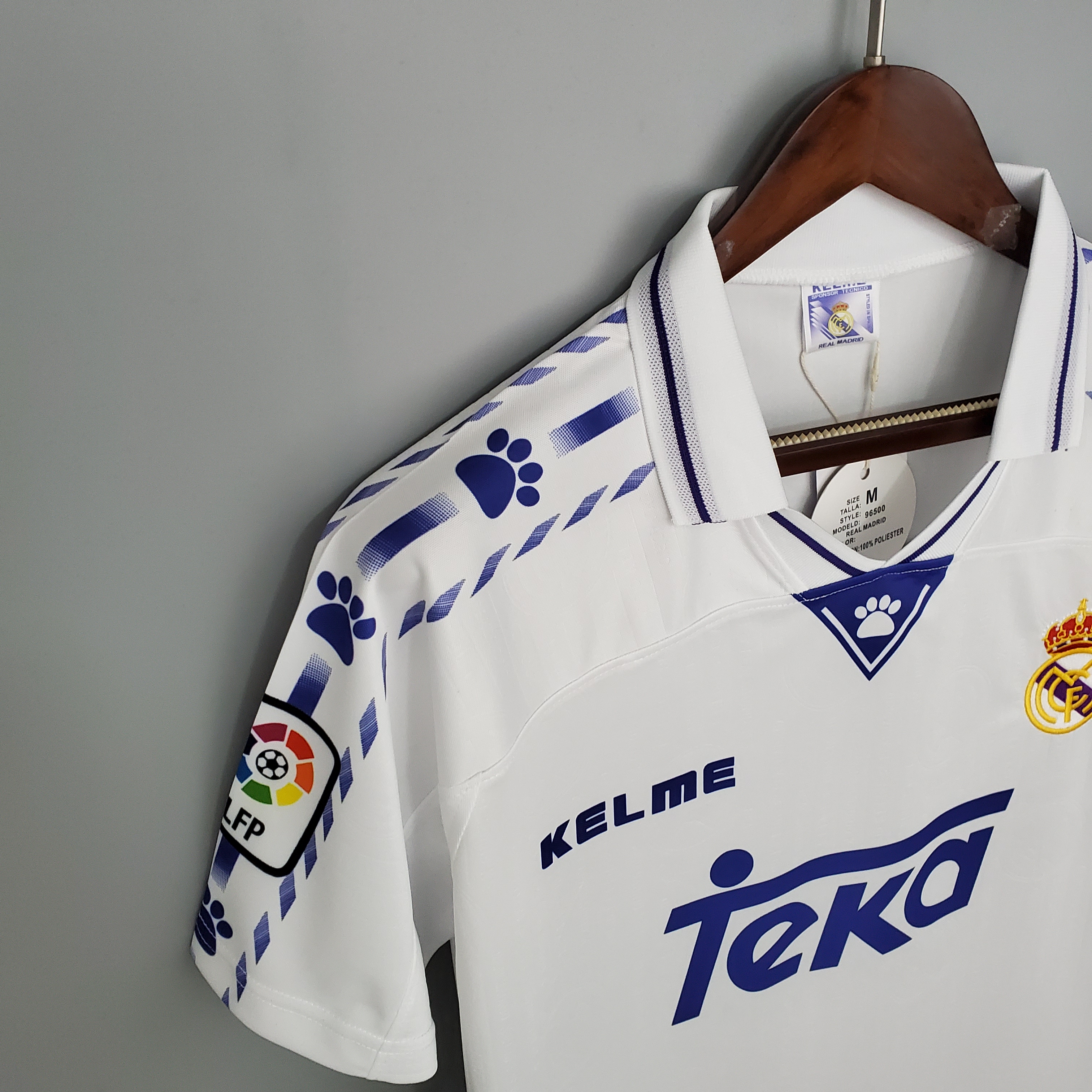 96/97 Real Madrid Home Retro Jersey - leoleo123123