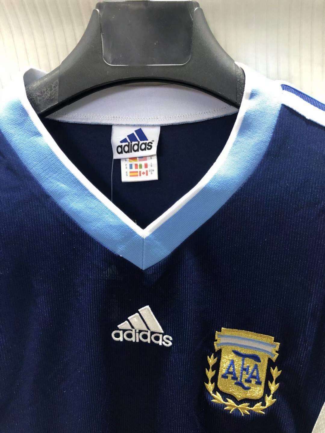 1998 Argentina Away Retro Jersey - leoleo123123
