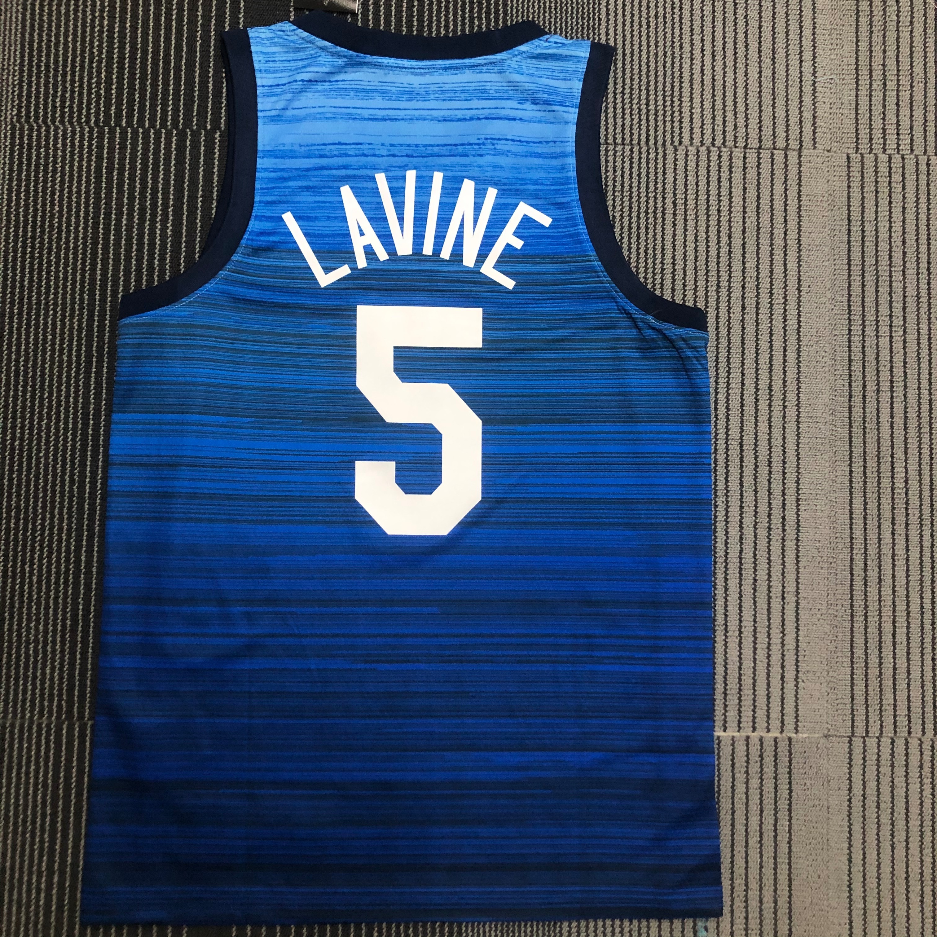 NBA Men Tokoyo Olimpics 2020 USA National Blue #5 LAVINE Jersey High Quality Name and Number Print - leoleo123123