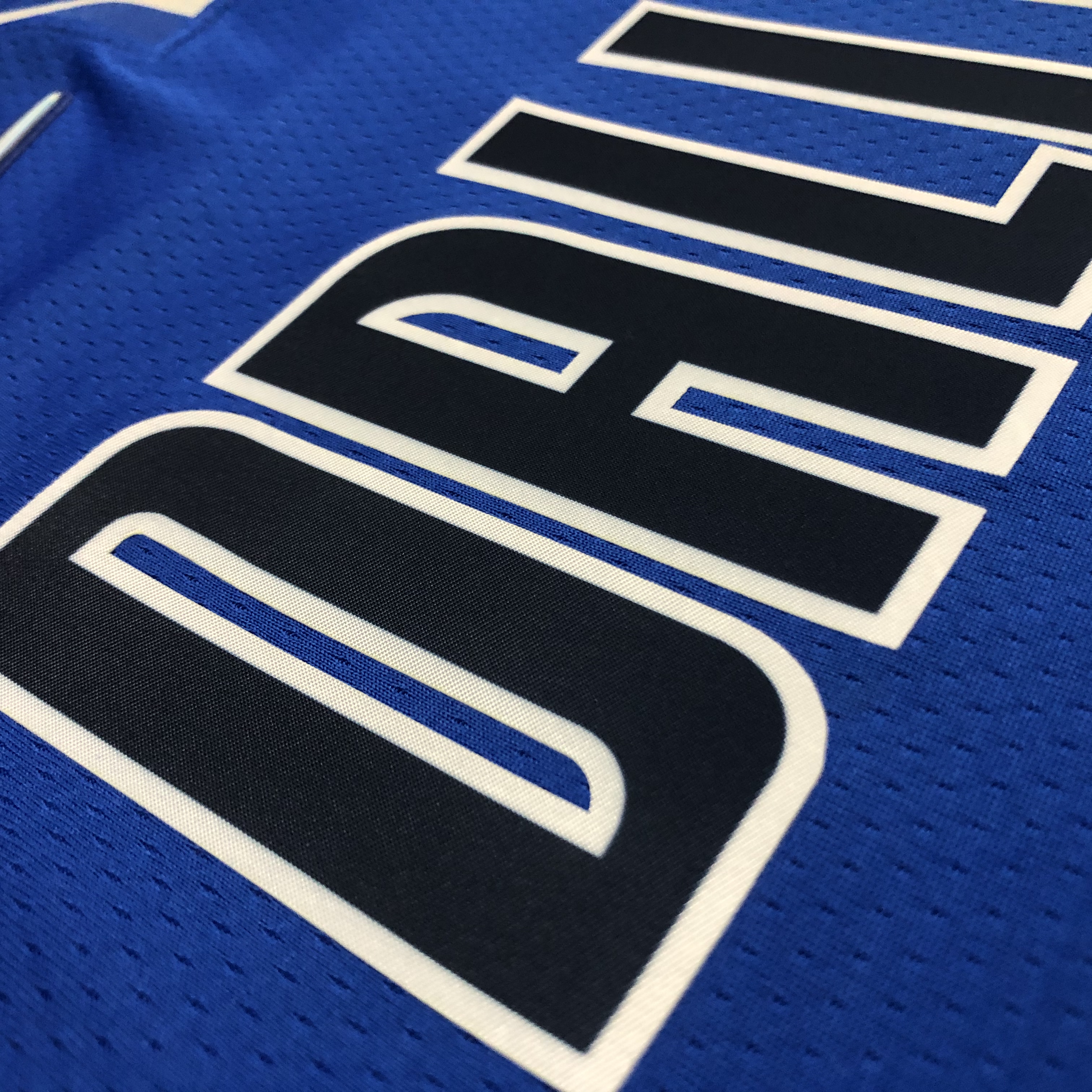 NBA Men 75th Anniversary Dallas Mavericks Blue #77 DONCIC Jersey High Quality Name and Number Print - leoleo123123