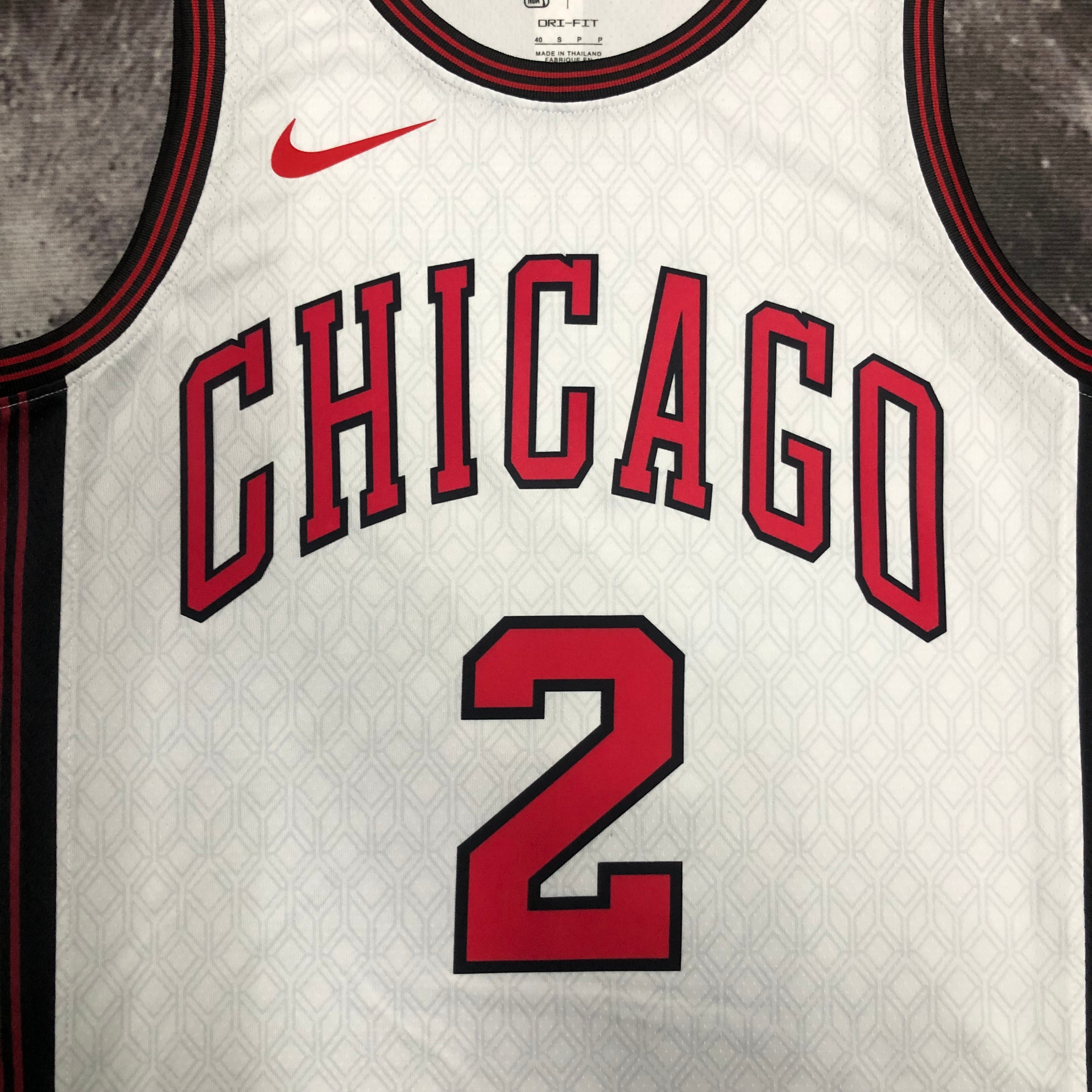 NBA Men 2023 Chicago Bulls City Version White #2 BALL Jersey High Quality Name and Number Print - leoleo123123