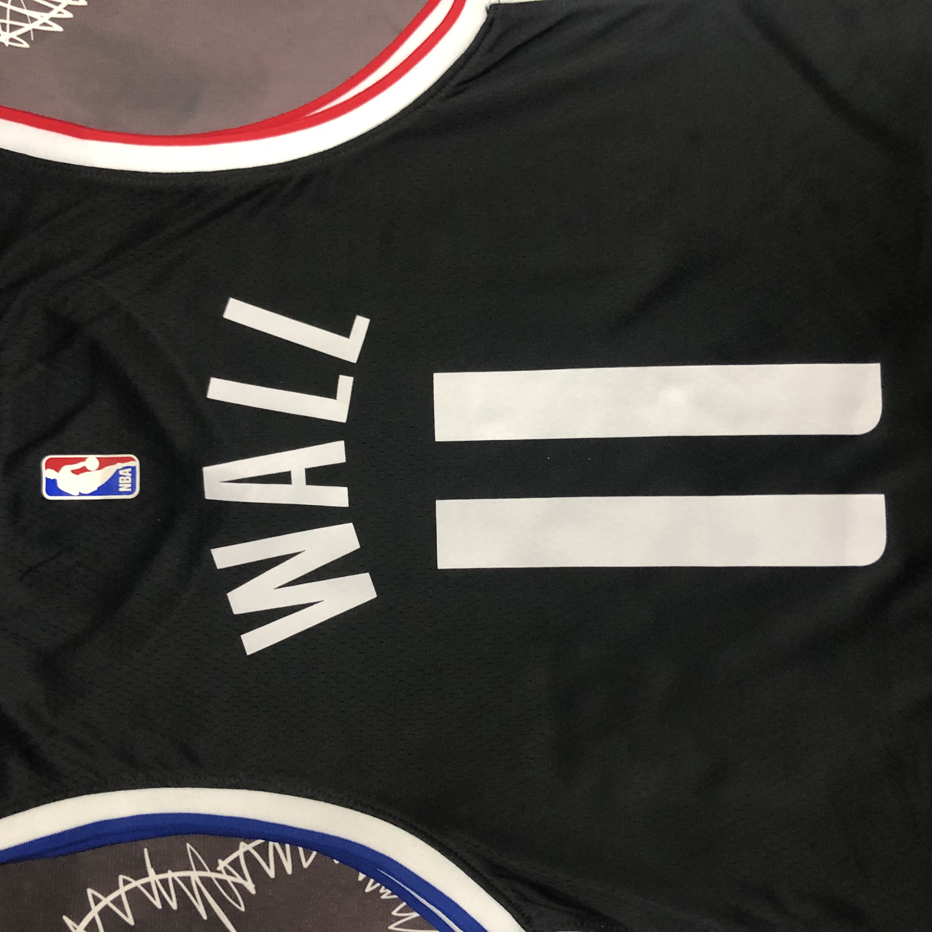 NBA Season 20-21 Men Los Angeles Clippers in Latin Black City #11 WALL Jersey High Quality Name and Number Print - leoleo123123