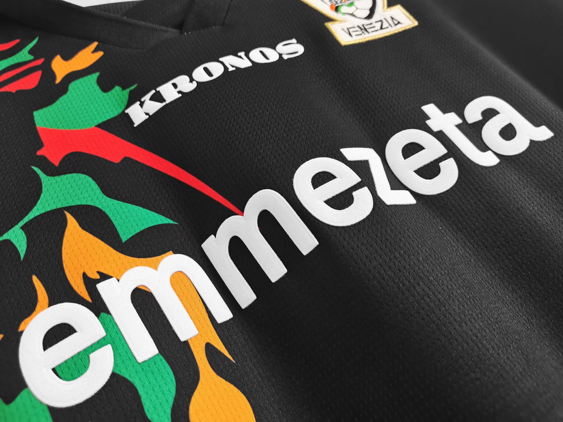 1998 Venezia FC Home Black Fans Soccer Jersey - leoleo123123