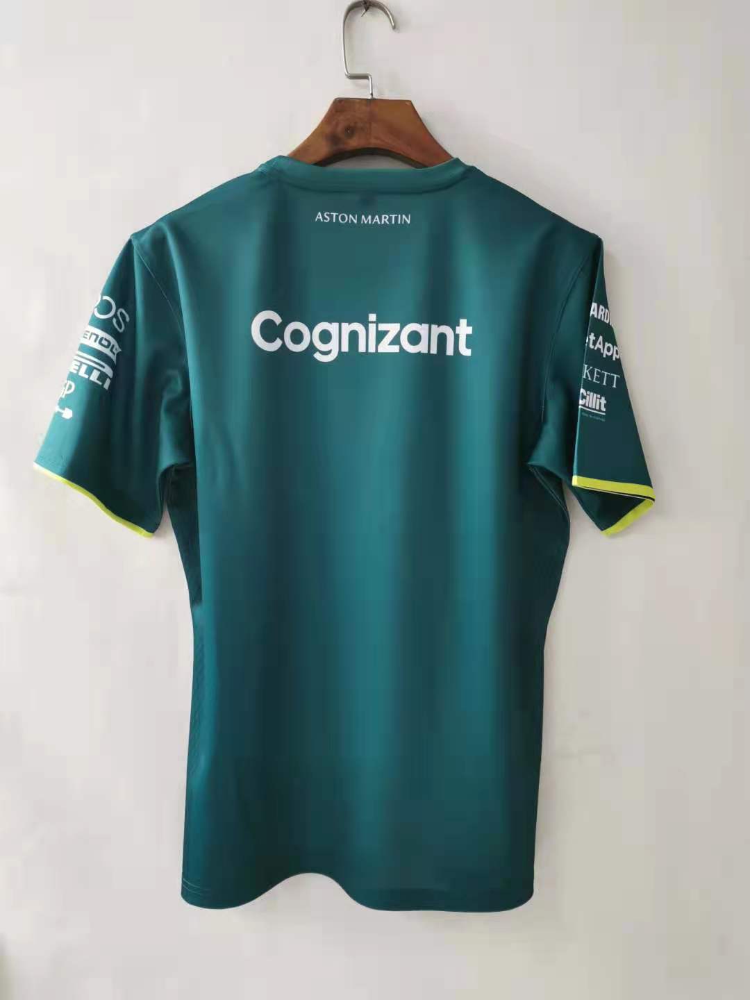 2023 Aston Martin Cognizant F1 Team Round Collar T-Shirt - leoleo123123