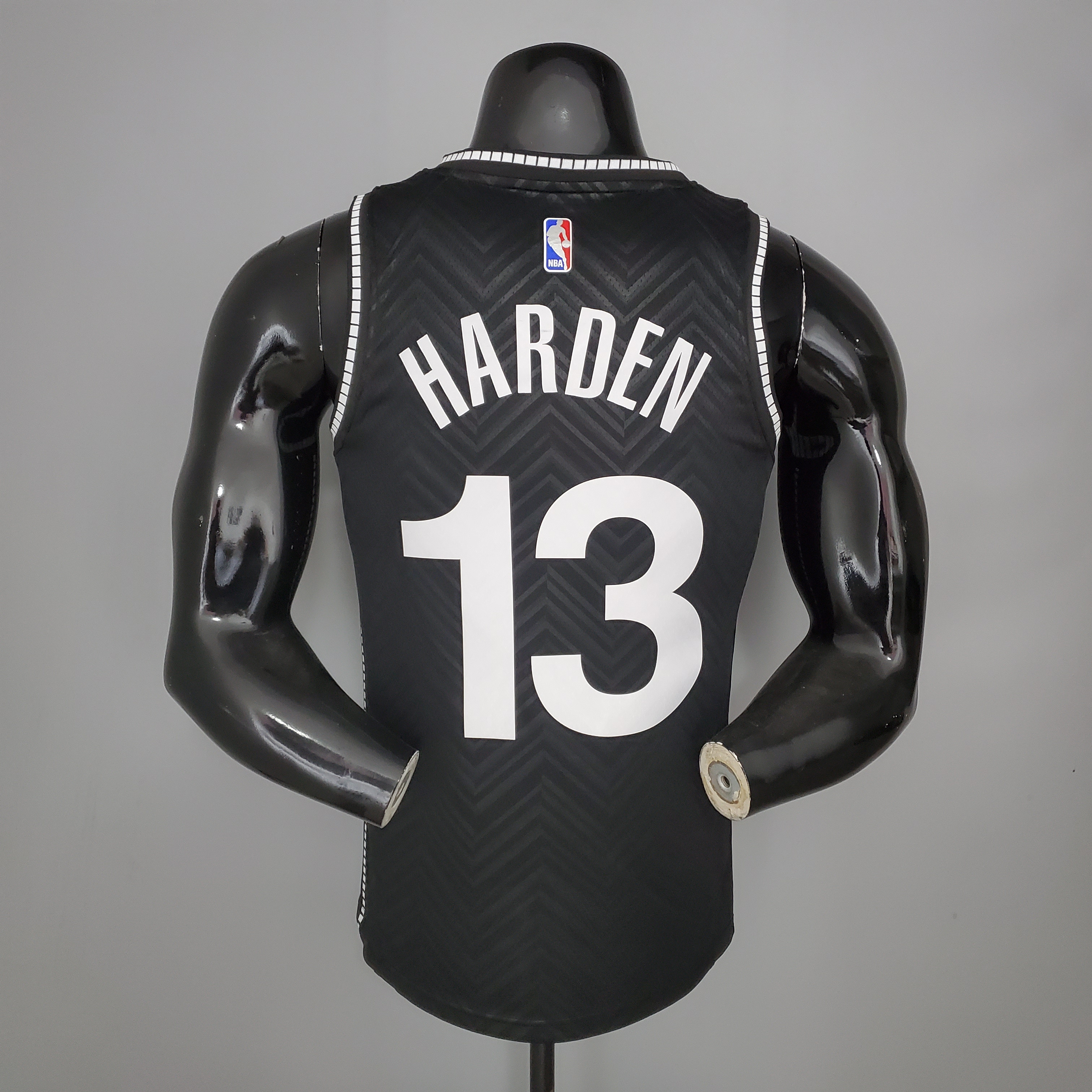 NBA Men New 2021 Brooklyn Nets Black Awarding Version #13 HARDEN Jersey High Quality Name and Number Print - leoleo123123