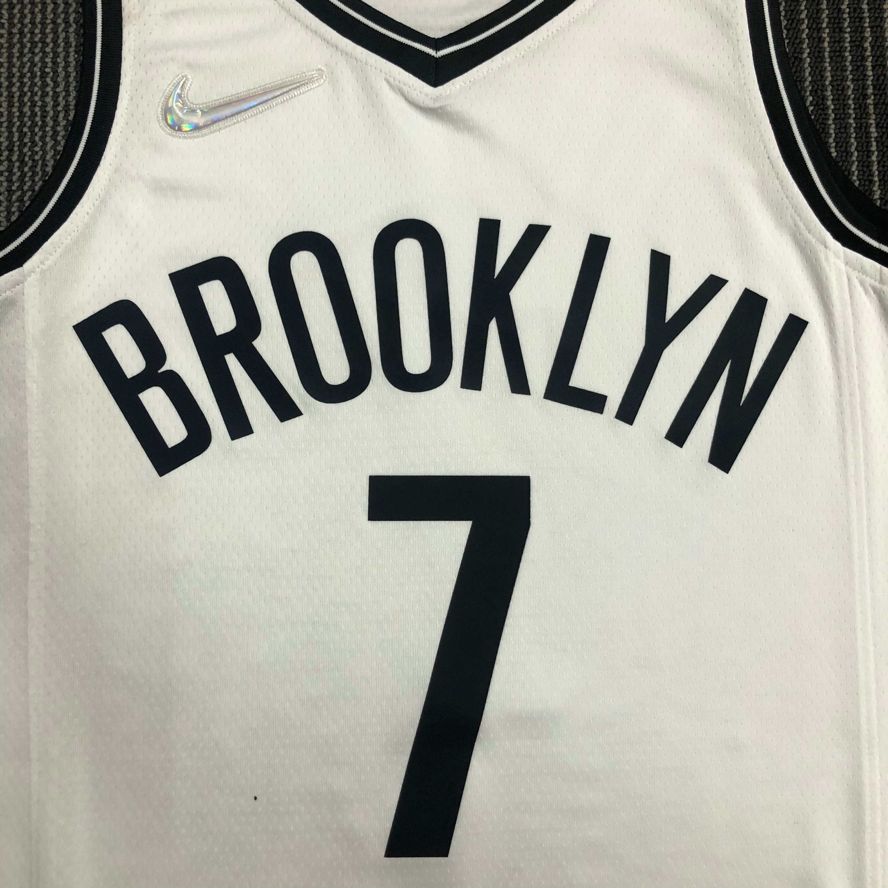 NBA Men 75th Anniversary Brooklyn Nets White #7 DURANT Jersey High Quality Name and Number Print - leoleo123123