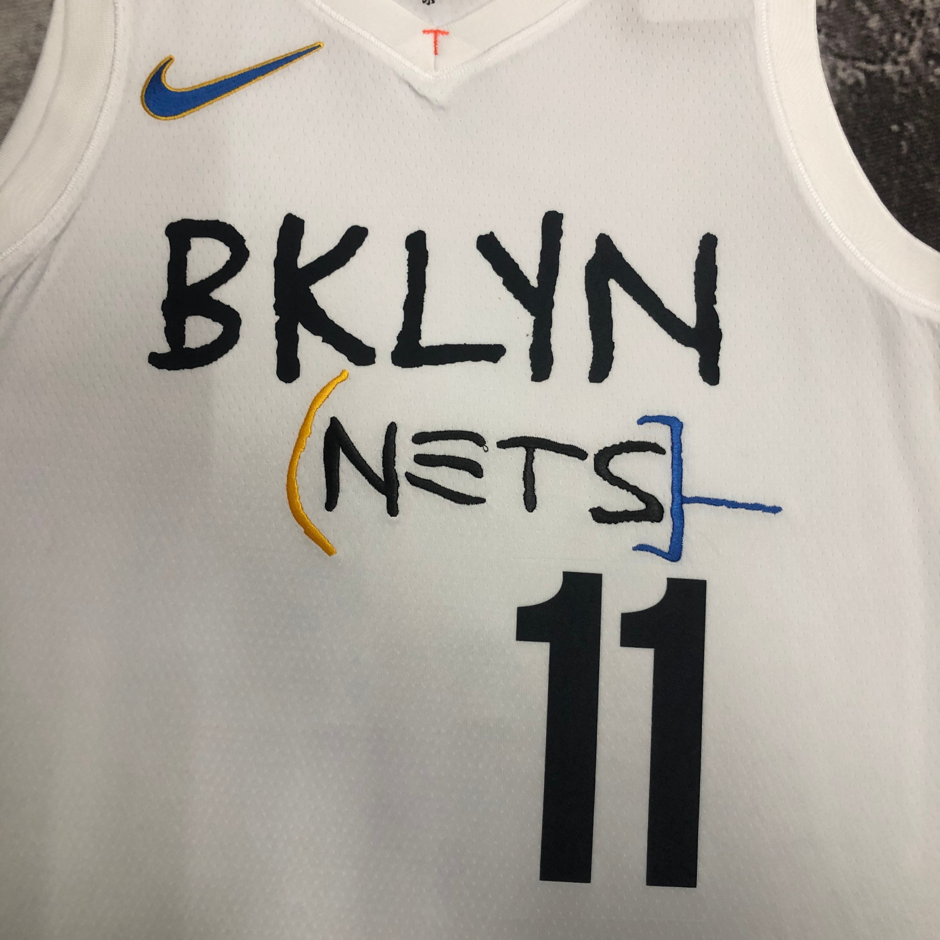 NBA Men 2023 Brooklyn Nets City Version White #11 IRVING Jersey High Quality Name and Number Print - leoleo123123