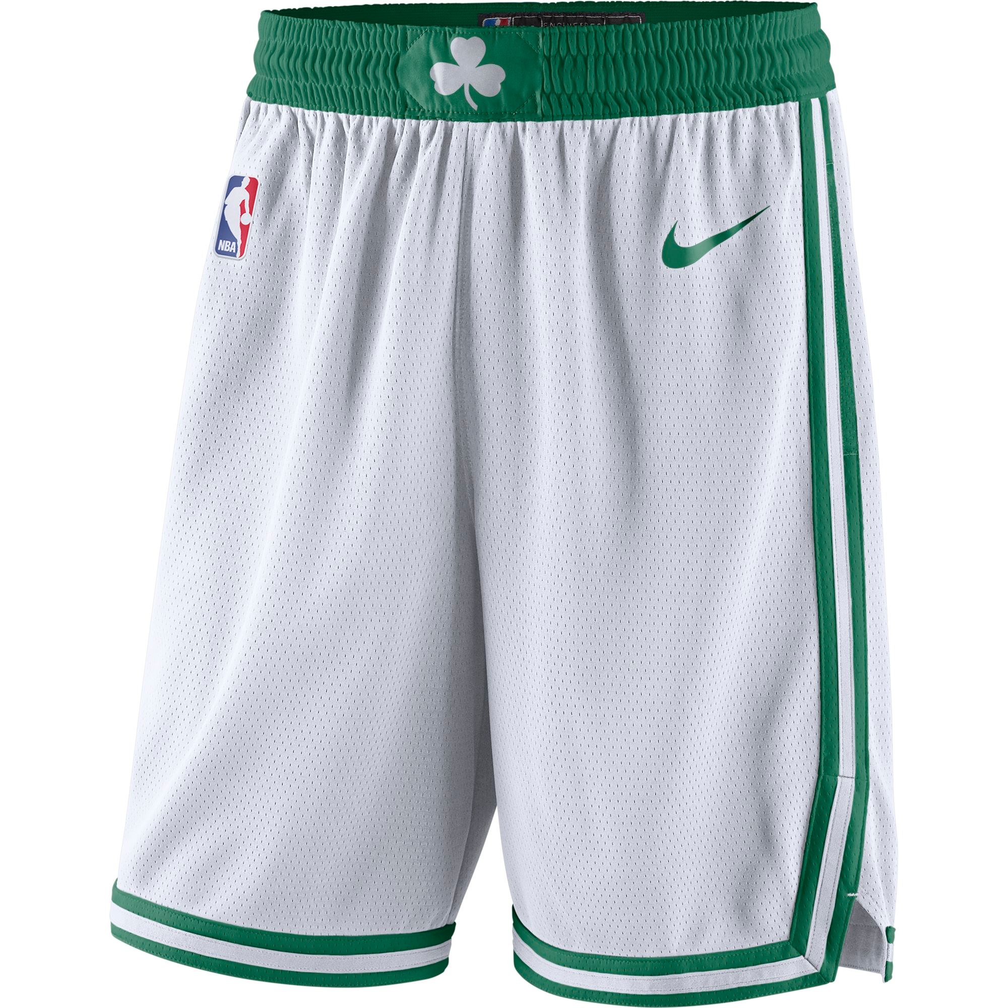 NBA Boston Celtics White with Green Pant Short High Quality Name and Number Print - leoleo123123