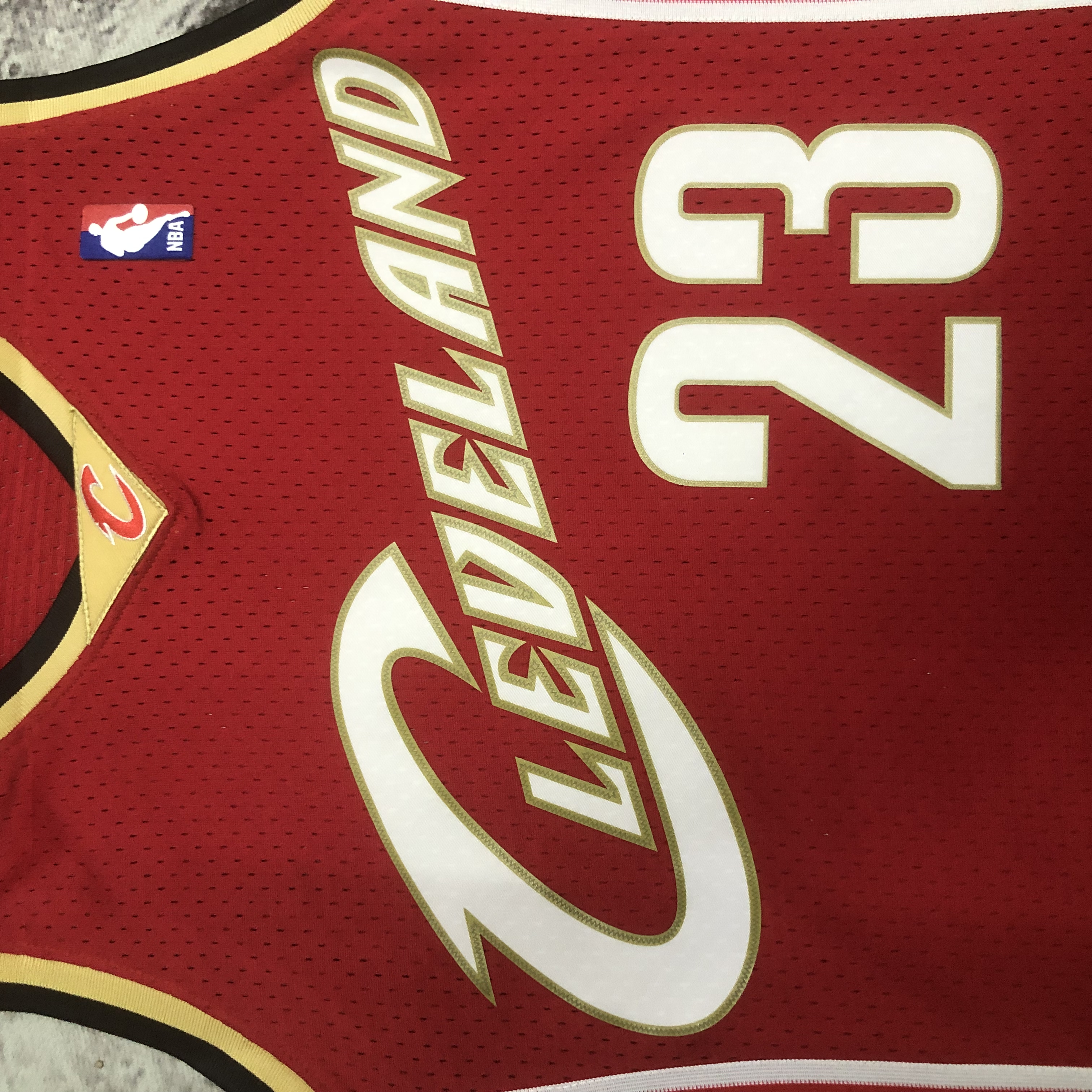 NBA Season 03-04 Men Cleveland Cavaliers Red #23 JAMES Classics Swingman Jersey - leoleo123123