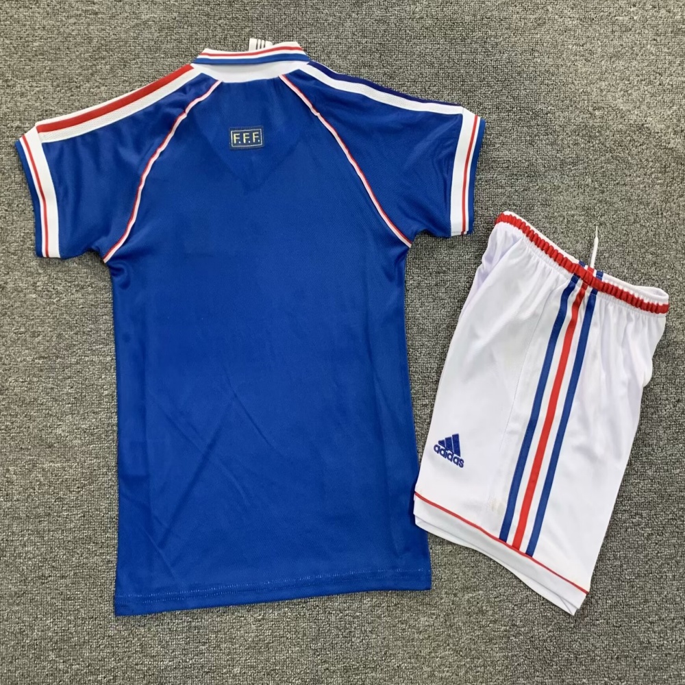 1998 France Home Kids Jersey - leoleo123123