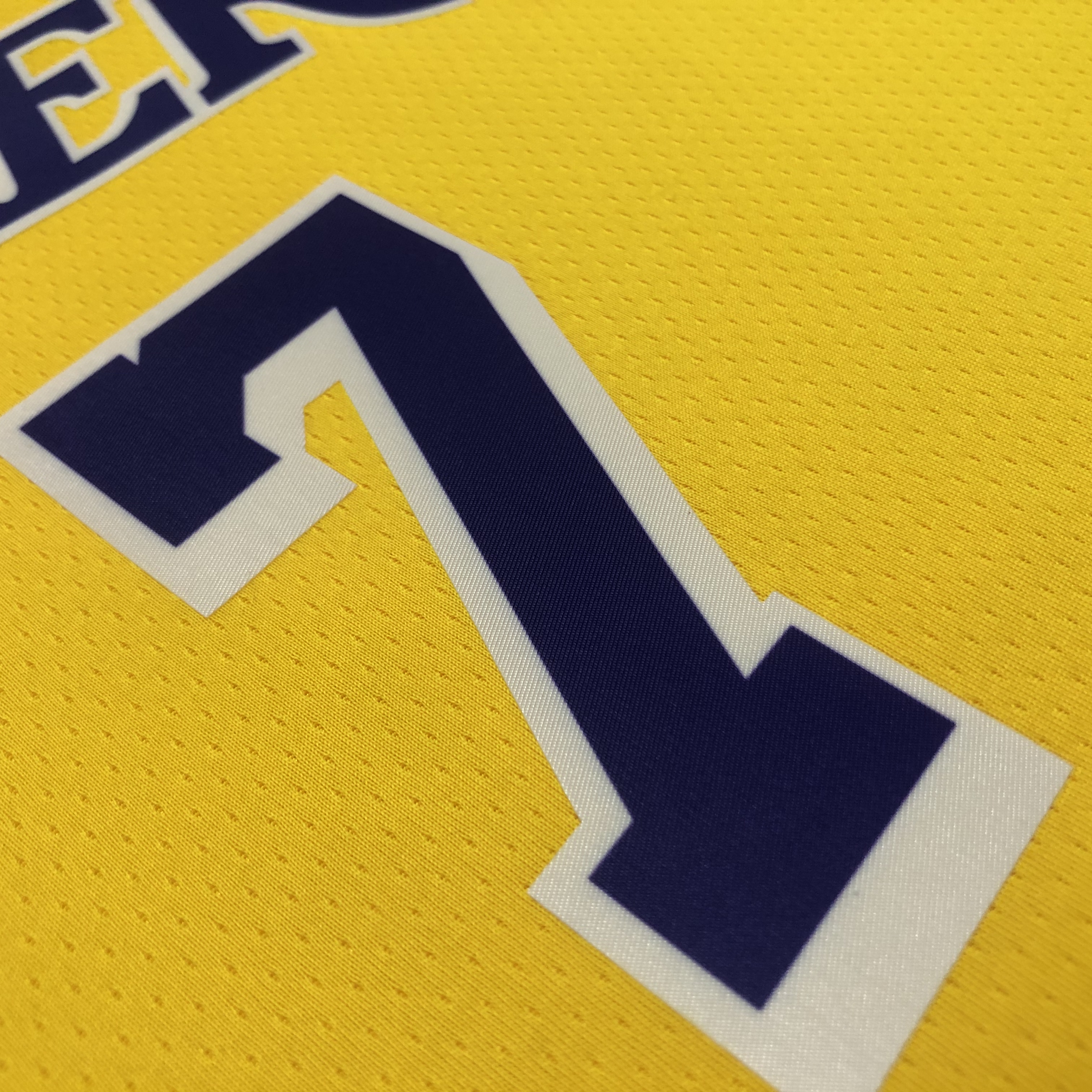 NBA 75th Anniversary Los Angeles Lakers Yellow Round Neck #7 ANTHONY Jersey High Quality Name and Number Print - leoleo123123