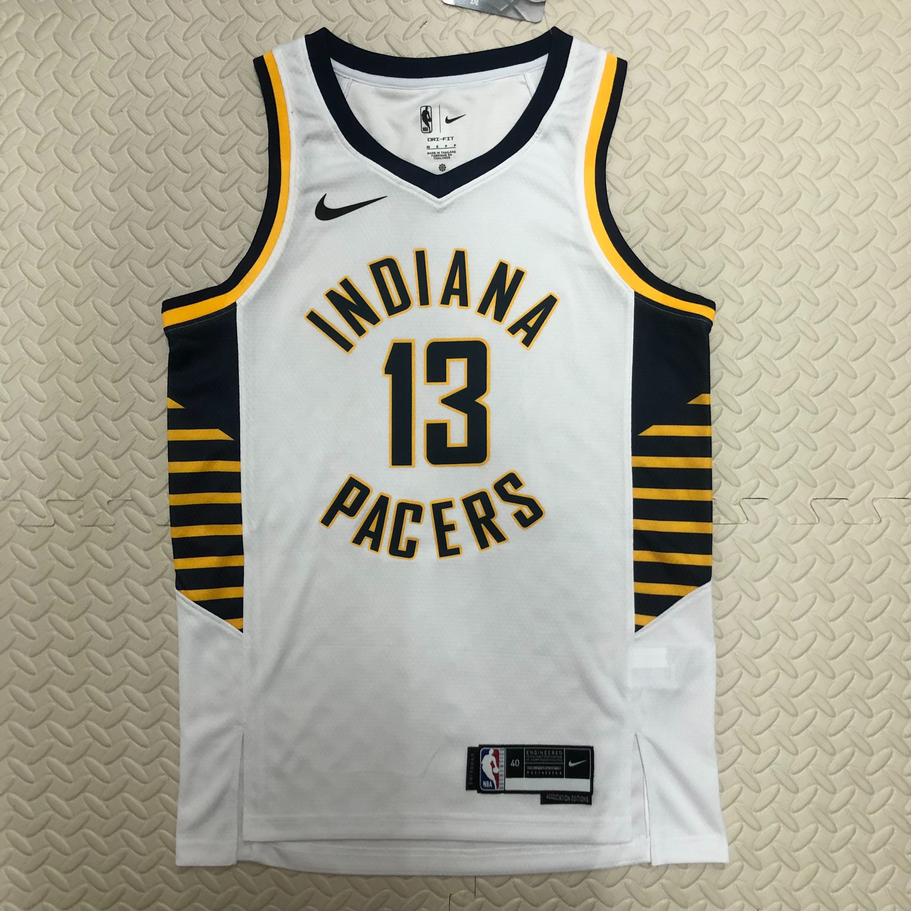NBA Men Season 2023 Indiana Pacers White #13 GEORGE Jersey High Quality Name and Number Print - leoleo123123