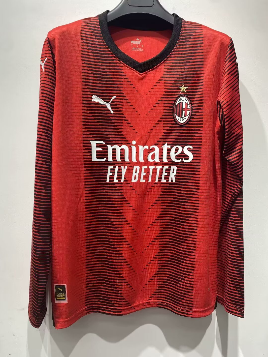 23/24 AC Milan Home Jersey Long Sleeve Fans Version 1:1 Quality - leoleo123123