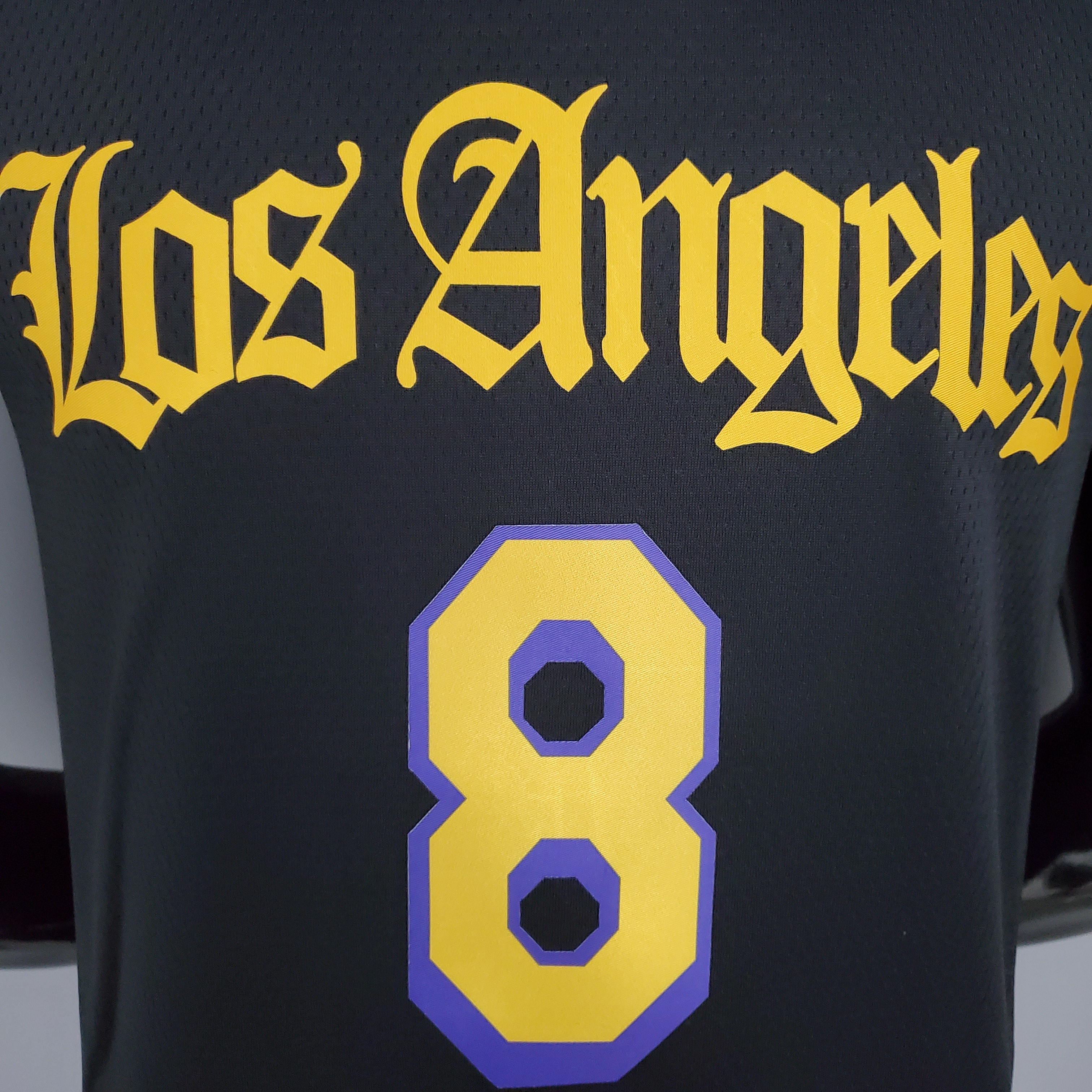 2021 Bryant#8 Los Angeles Lakers Black Latin Black NBA Jersey High Quality Name and Number Print - leoleo123123