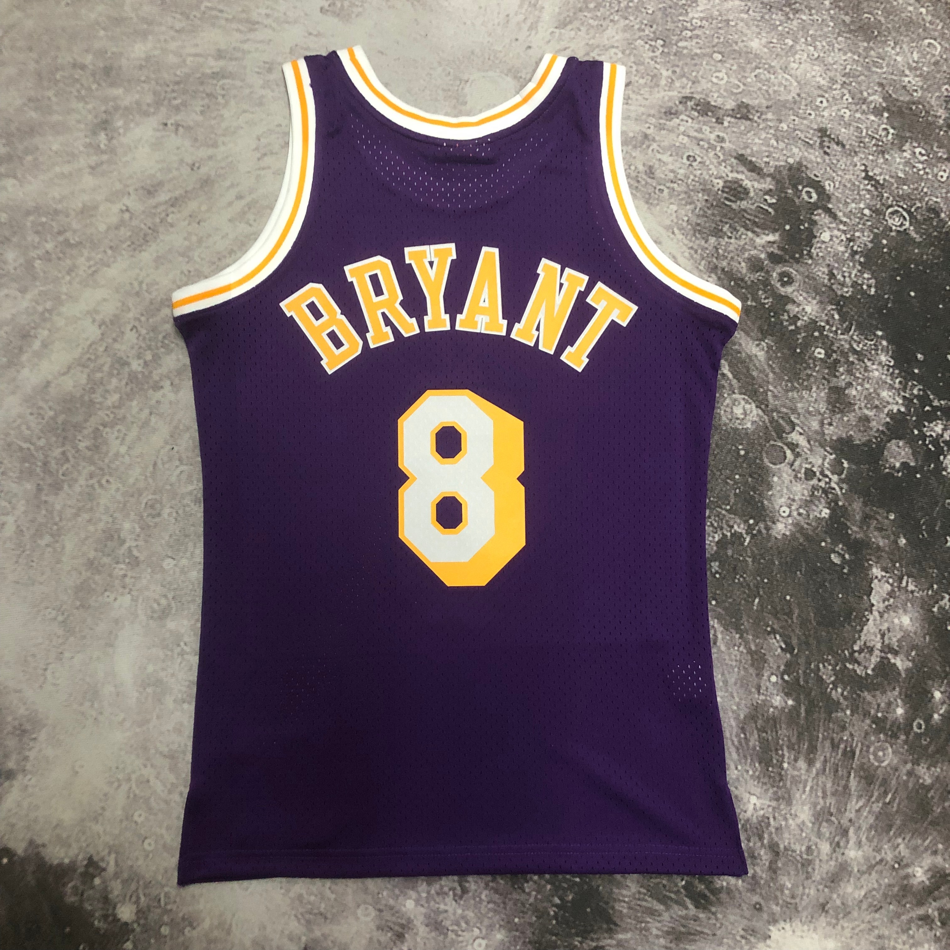 NBA Men Season 96-97 Los Angeles Lakers Purple #8 BRYANT Jersey High Quality Name and Number Print - leoleo123123