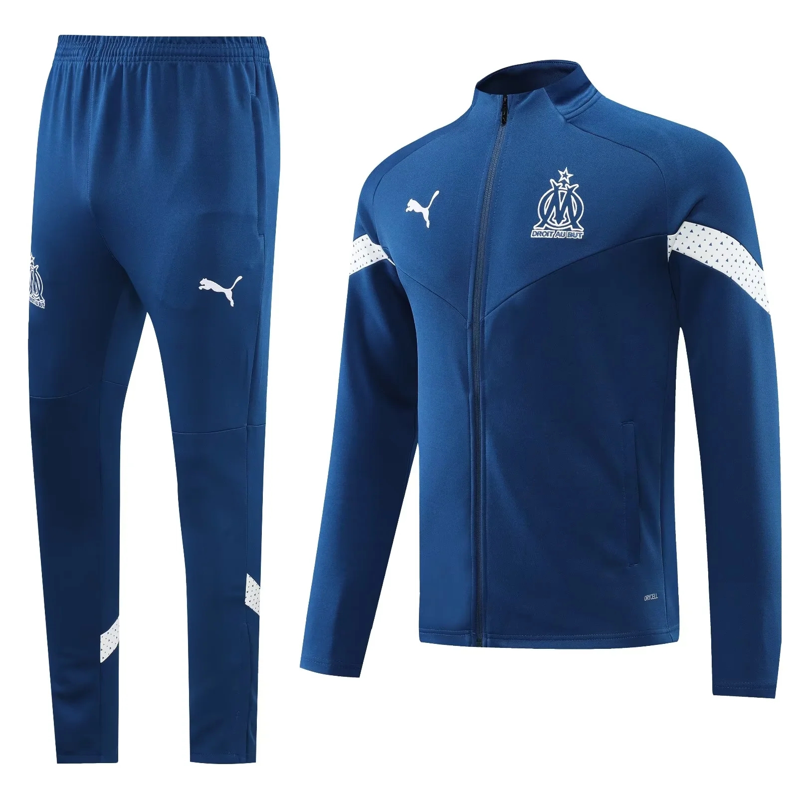 22-23 Marseille Blue Jacket Tracksuit Thai Quality - leoleo123123