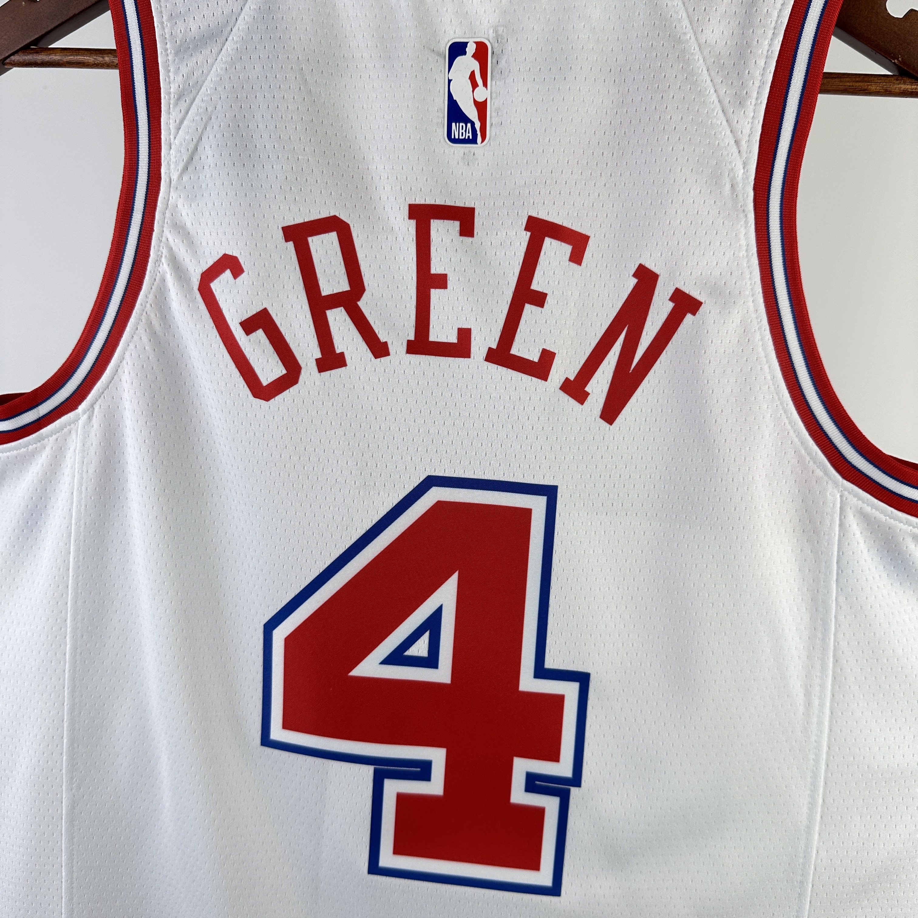 NBA Men Season 2024 Houston Rockets White City Edition #4 GREEN Jersey High Quality Name and Number Print - leoleo123123