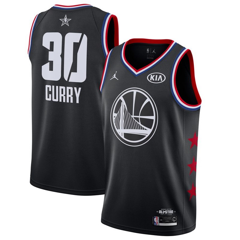 NBA Men 2019 All Star Jerseys Black #30 CURRY Jersey High Quality Name and Number Print - leoleo123123