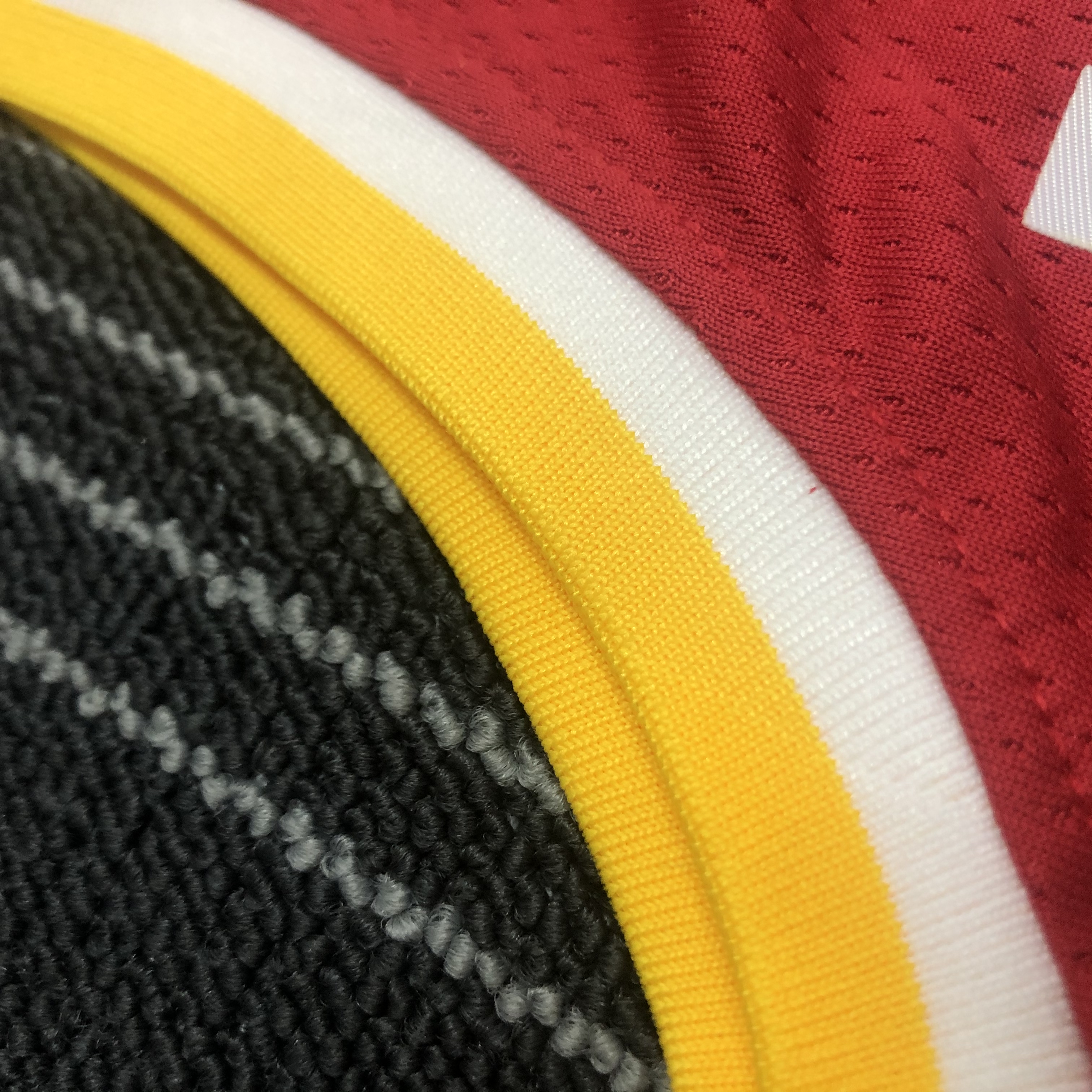 NBA Men Houston Rockets Red with Yellow Lines #1 MCGRADY Jersey High Quality Name and Number Print - leoleo123123