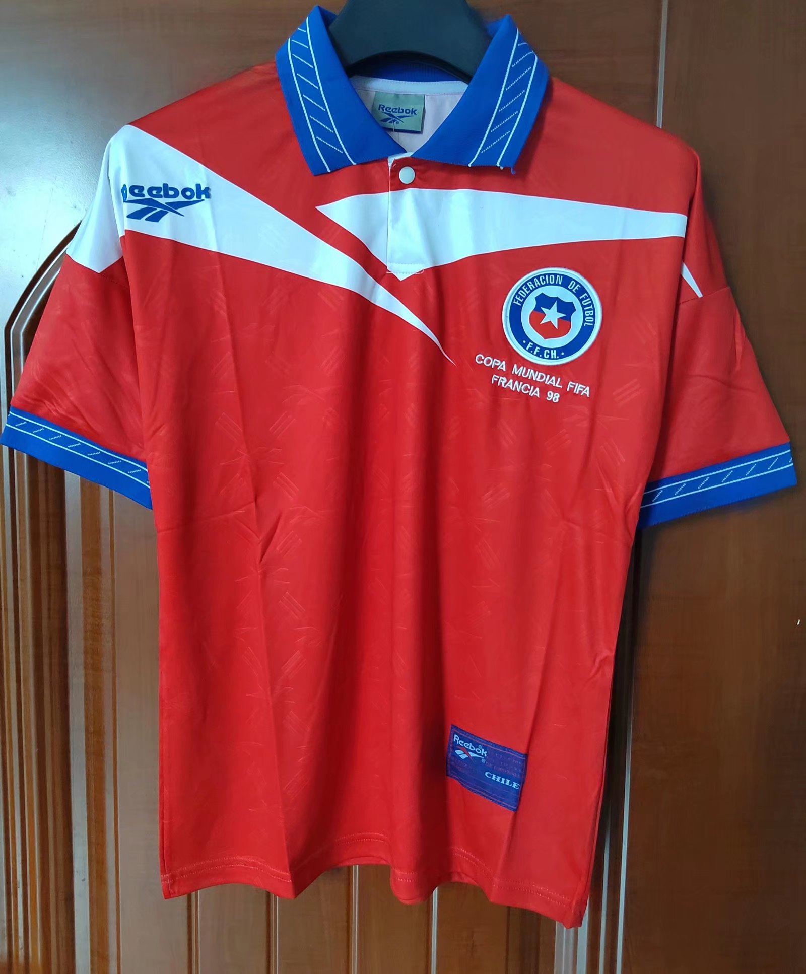 1998 Chile Home Retro Jersey Fans Version - leoleo123123