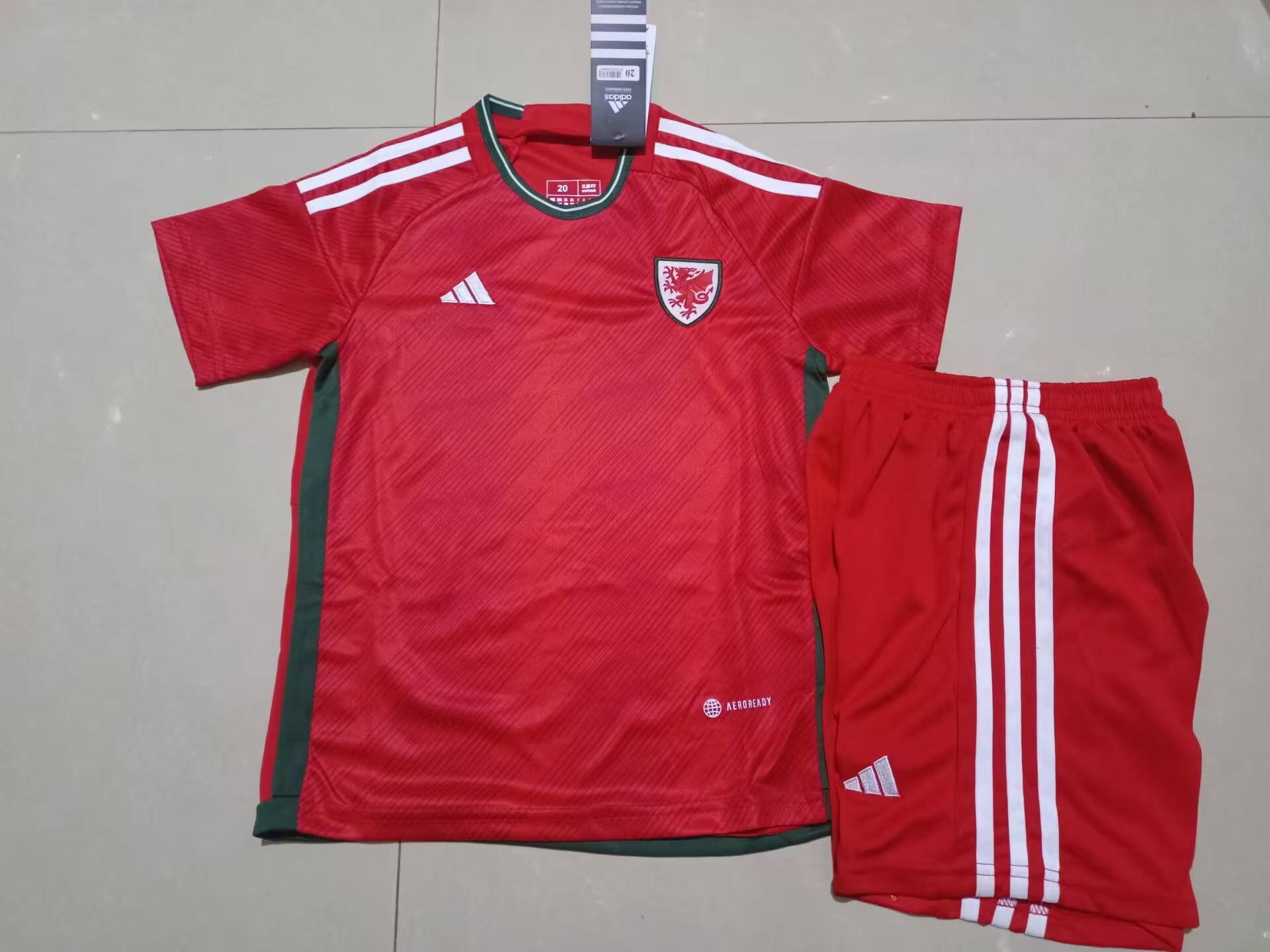 22/23 Welsh Home Kids World Cup Jersey - leoleo123123