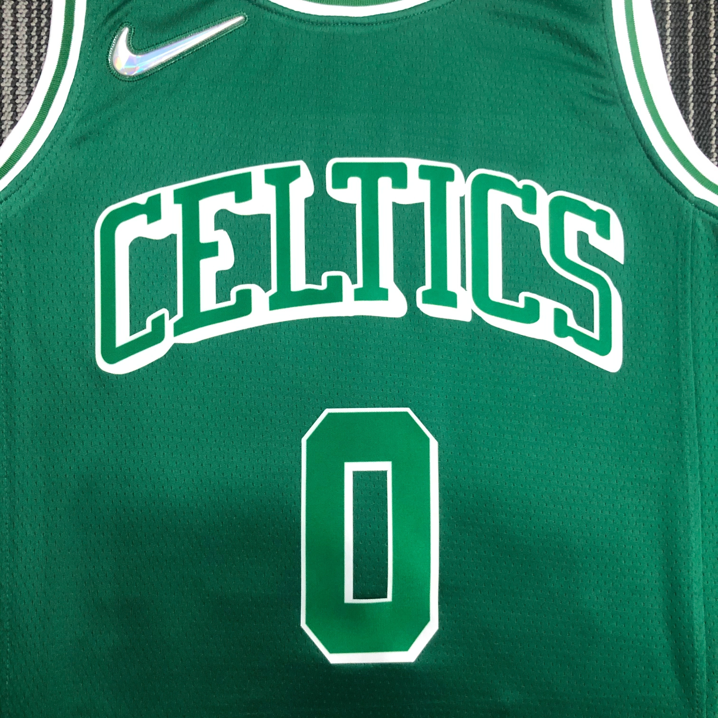 NBA Season 2022 Boston Celtics Green #0 TATUM Jersey High Quality Name and Number Print - leoleo123123