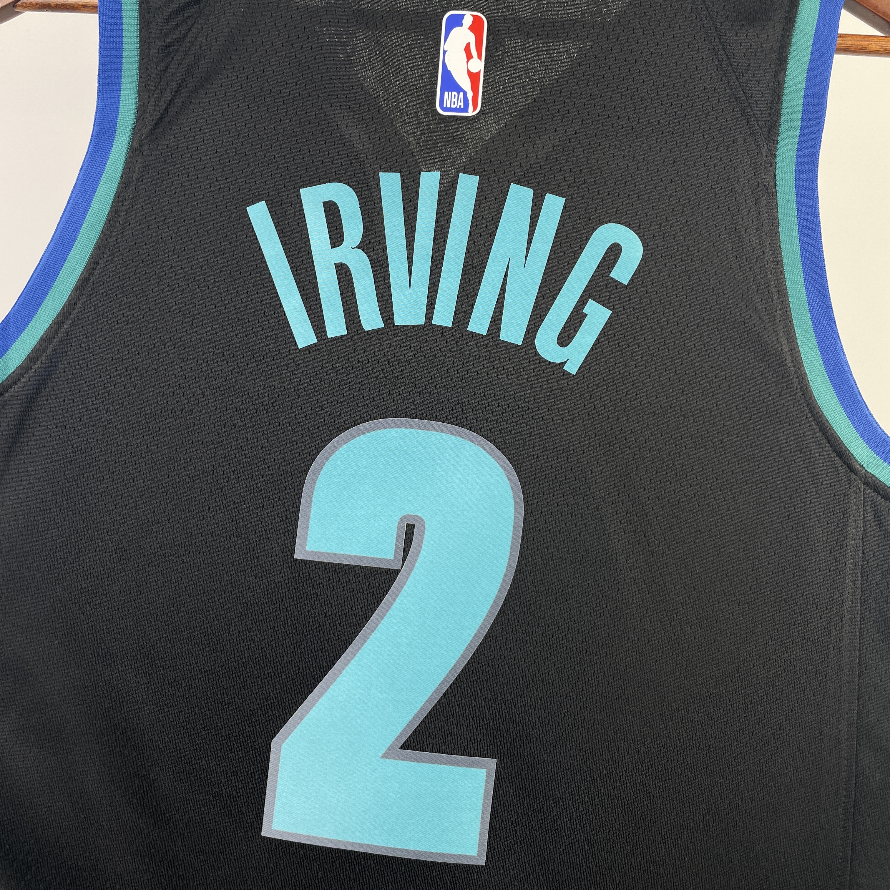 NBA Men Season 2023 Dallas Mavericks Black #2 IRVING Jersey High Quality Name and Number Print - leoleo123123
