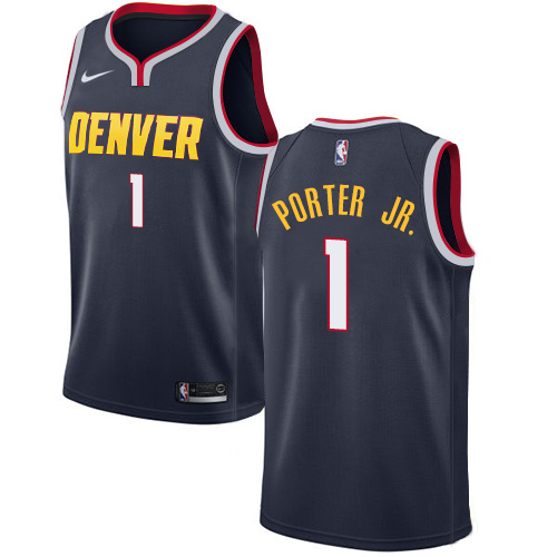 NBA Men Denver Nuggets Dark Blue #1 PORTER JR Jersey High Quality Name and Number Print - leoleo123123