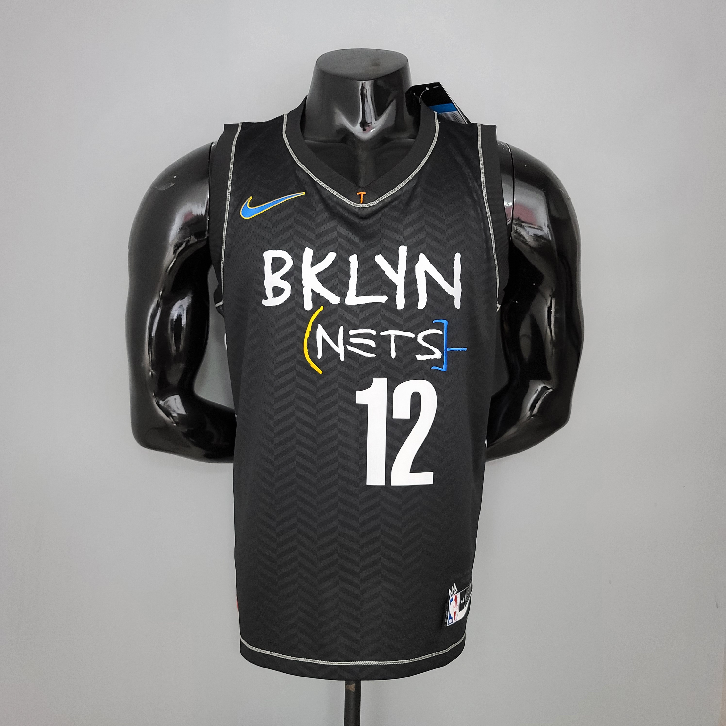 NBA Men Season 2021 Brooklyn Nets Black City #12 HARRIS Jersey High Quality Name and Number Print - leoleo123123