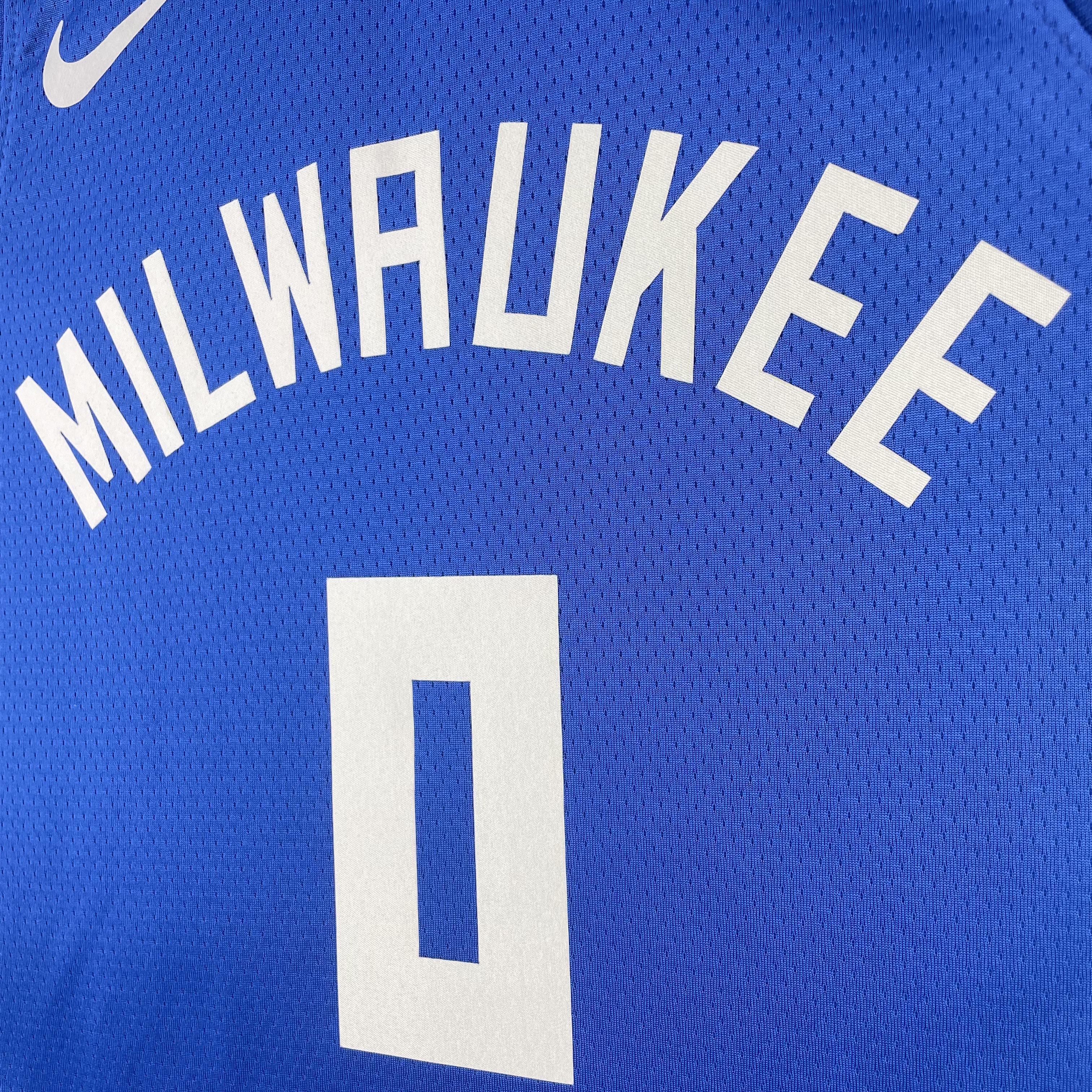 NBA Men 2023 Milwaukee Bucks Blue #0 LILLARD Jersey High Quality Name and Number Print - leoleo123123