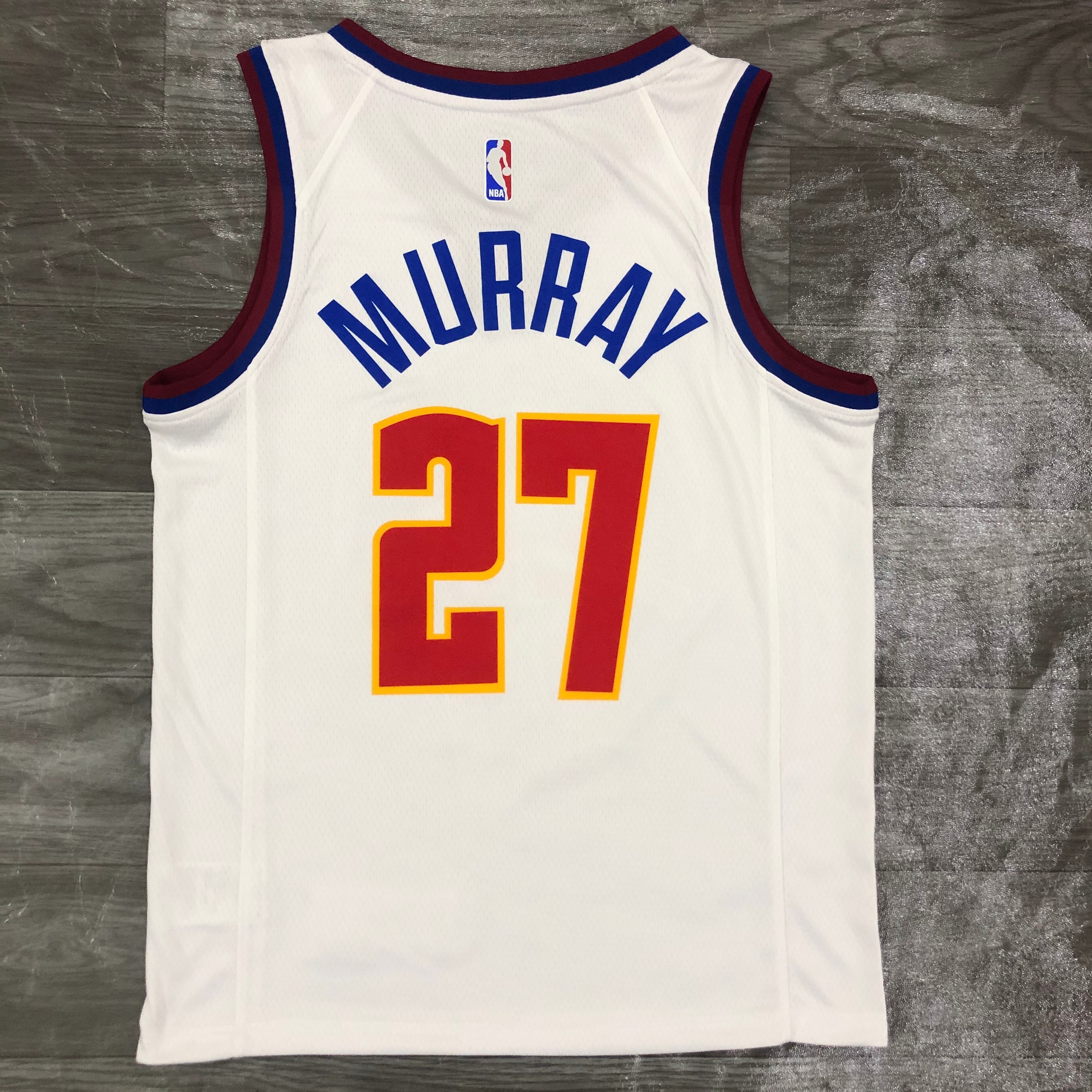 NBA Men Season 2021 Denver Nuggets White Award Version #27 MURRAY Jersey High Quality Name and Number Print - leoleo123123
