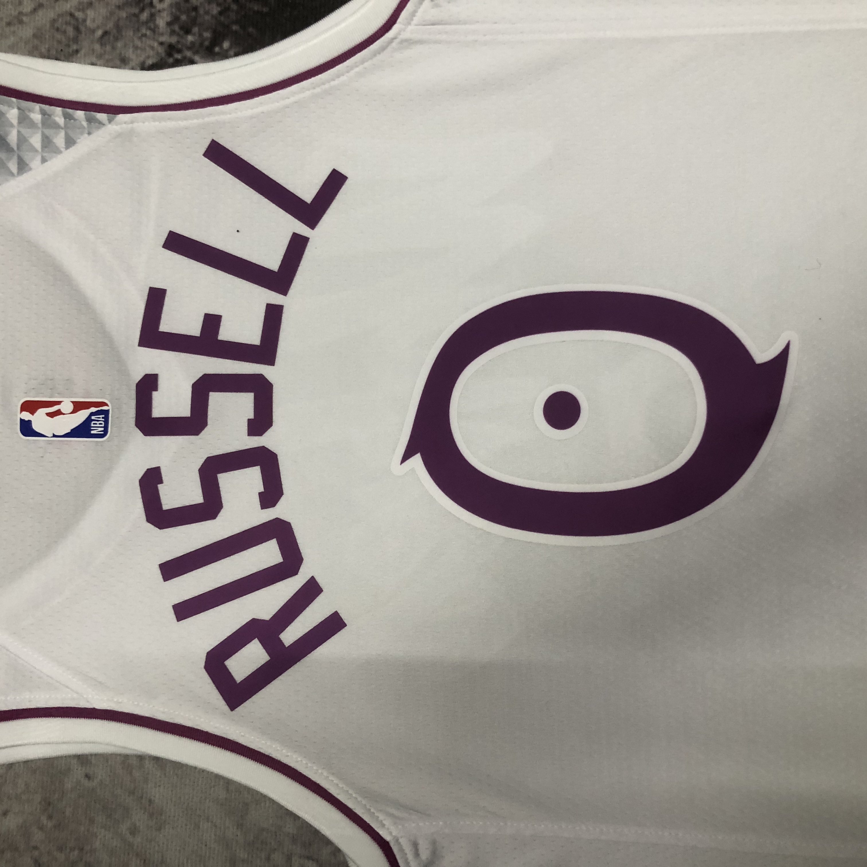 NBA Men Minnesota Timberwolves White #0 RUSSELL Jersey High Quality Name and Number Print - leoleo123123