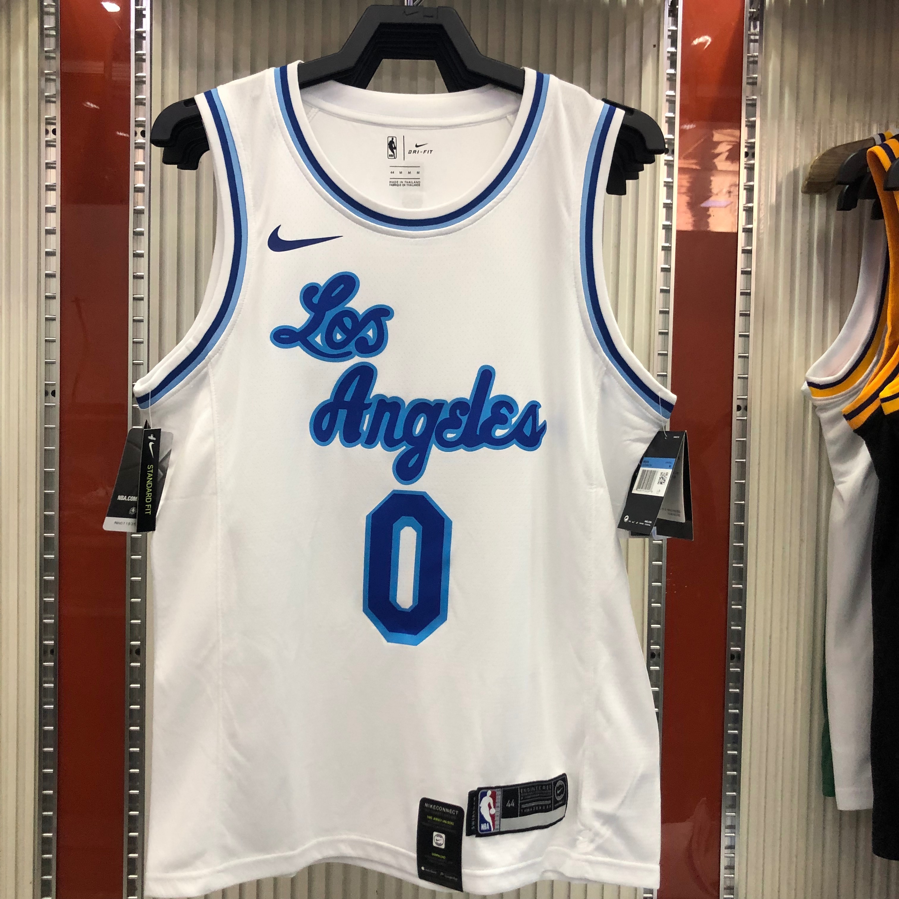 NBA Men Los Angeles Lakers Retro in Latin #0 KUZMA white Round Neck Jersey High Quality Name and Number Print - leoleo123123