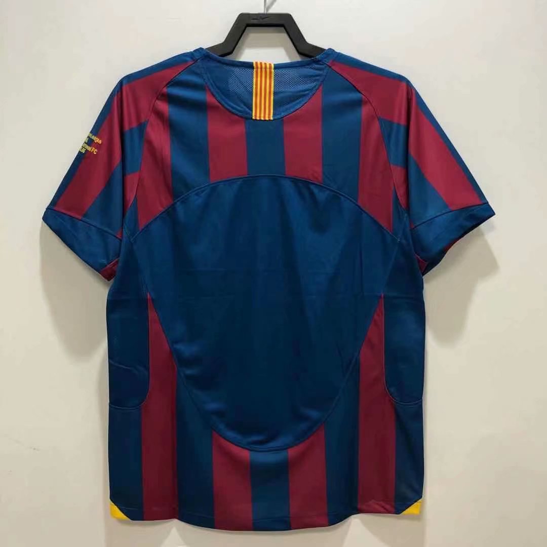 05-06 Barcelona Home Retro Jersey Champions Version - leoleo123123