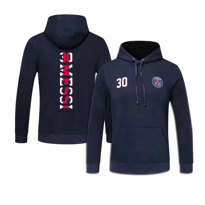 21/22 PSG Messi Dark Blue Hoody Thai Quality - leoleo123123