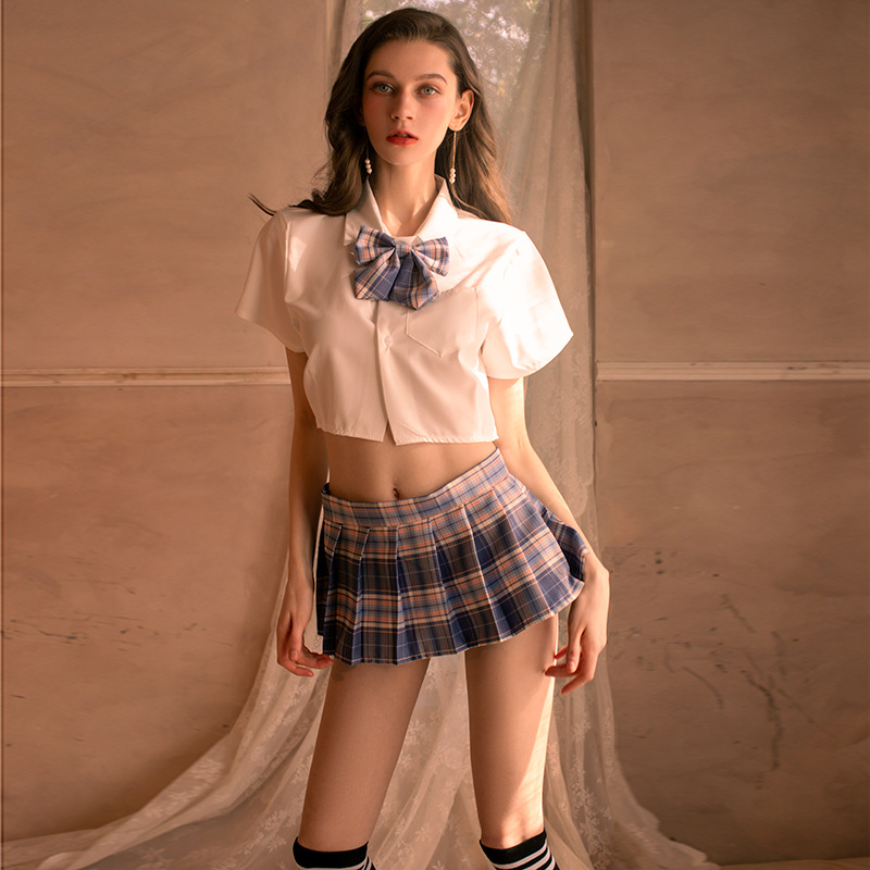 夜听香新款情趣内衣性感jk制服学生女装火辣水手服百褶裙短裙套装 - leoleo123123