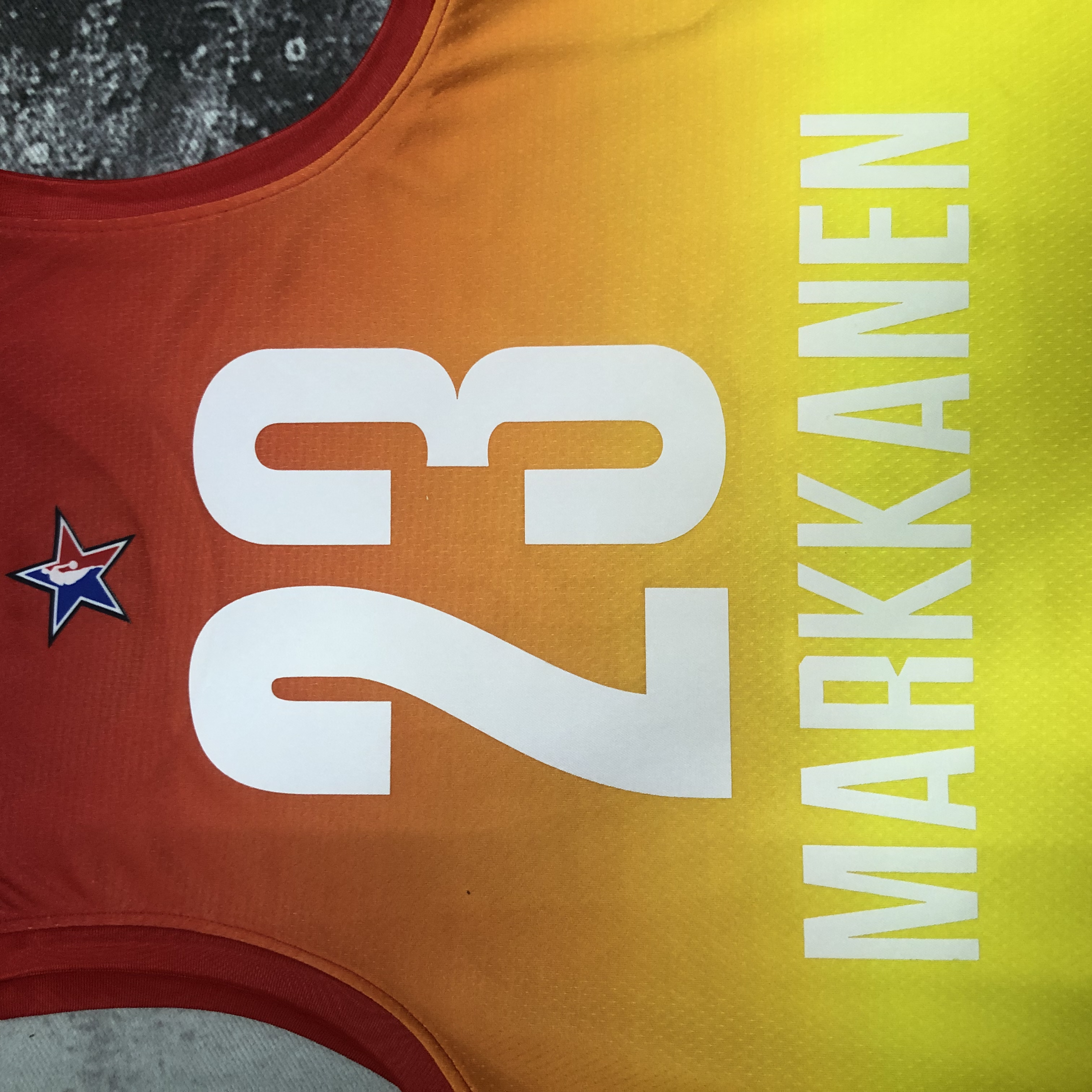 NBA 2023 Men Utah Jazz All Stars #23 MARKKANEN Jersey High Quality Name and Number Print - leoleo123123