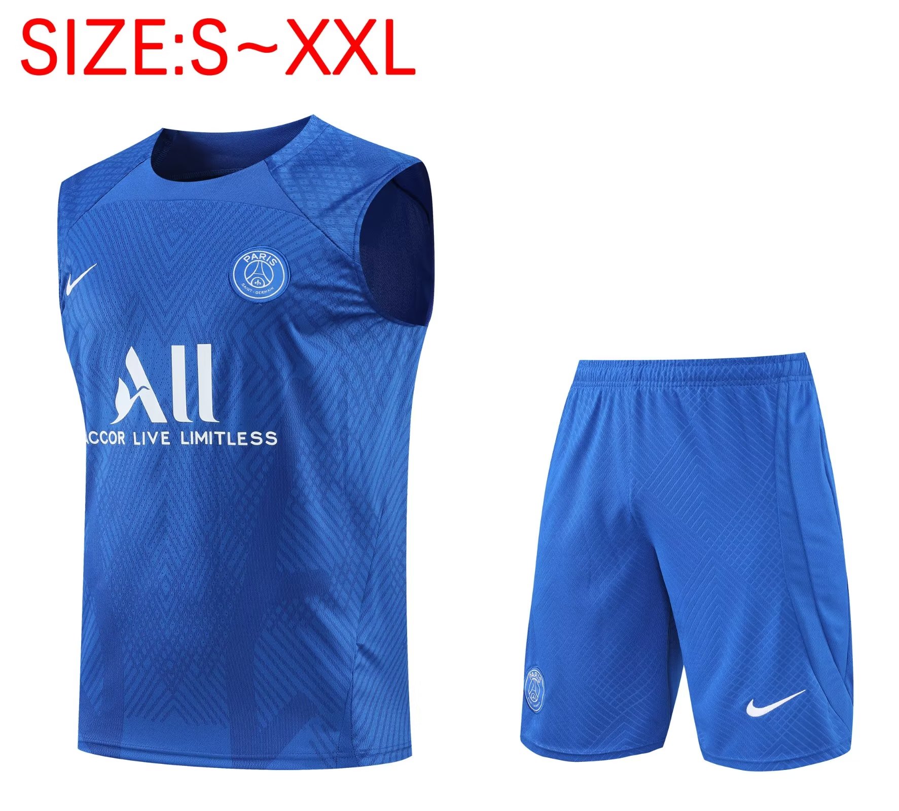 22/23 PSG BlueTraining Vest Training suit - leoleo123123