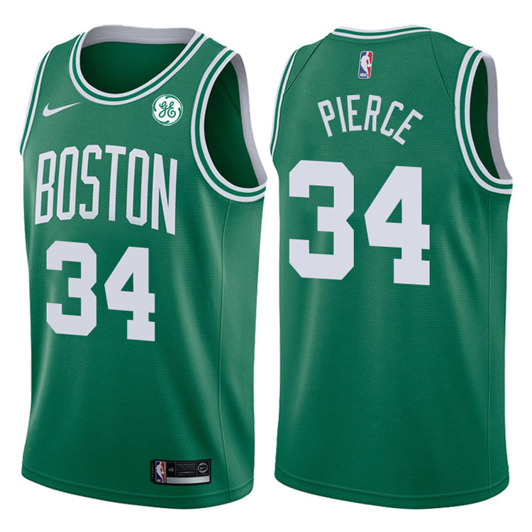 NBA Boston Celtics Green with White Name #34 PIERECE Jersey High Quality Name and Number Print - leoleo123123