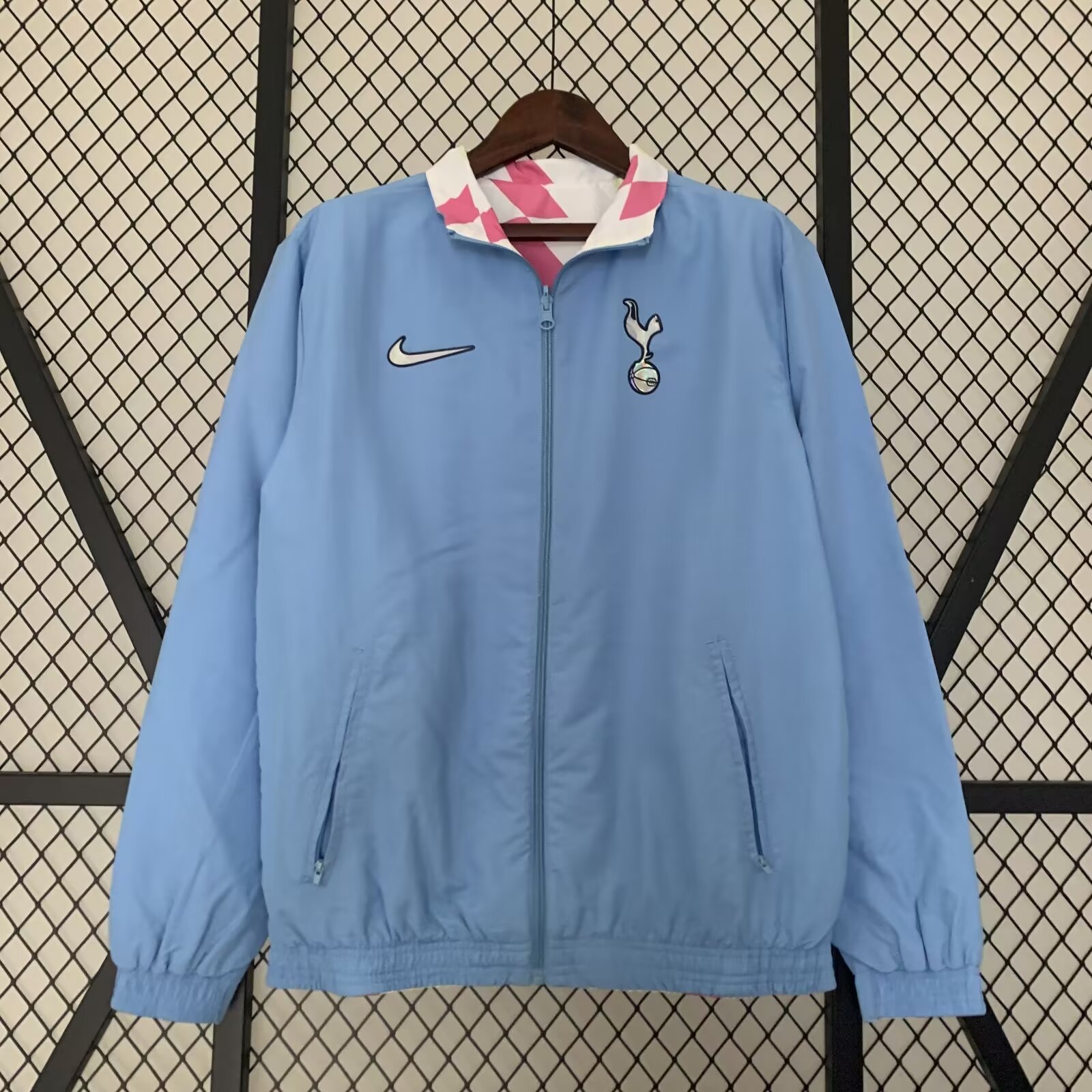 23/24 Tottenham Blue Windbreaker Jacket two-sided Jacket Thai Quality - leoleo123123