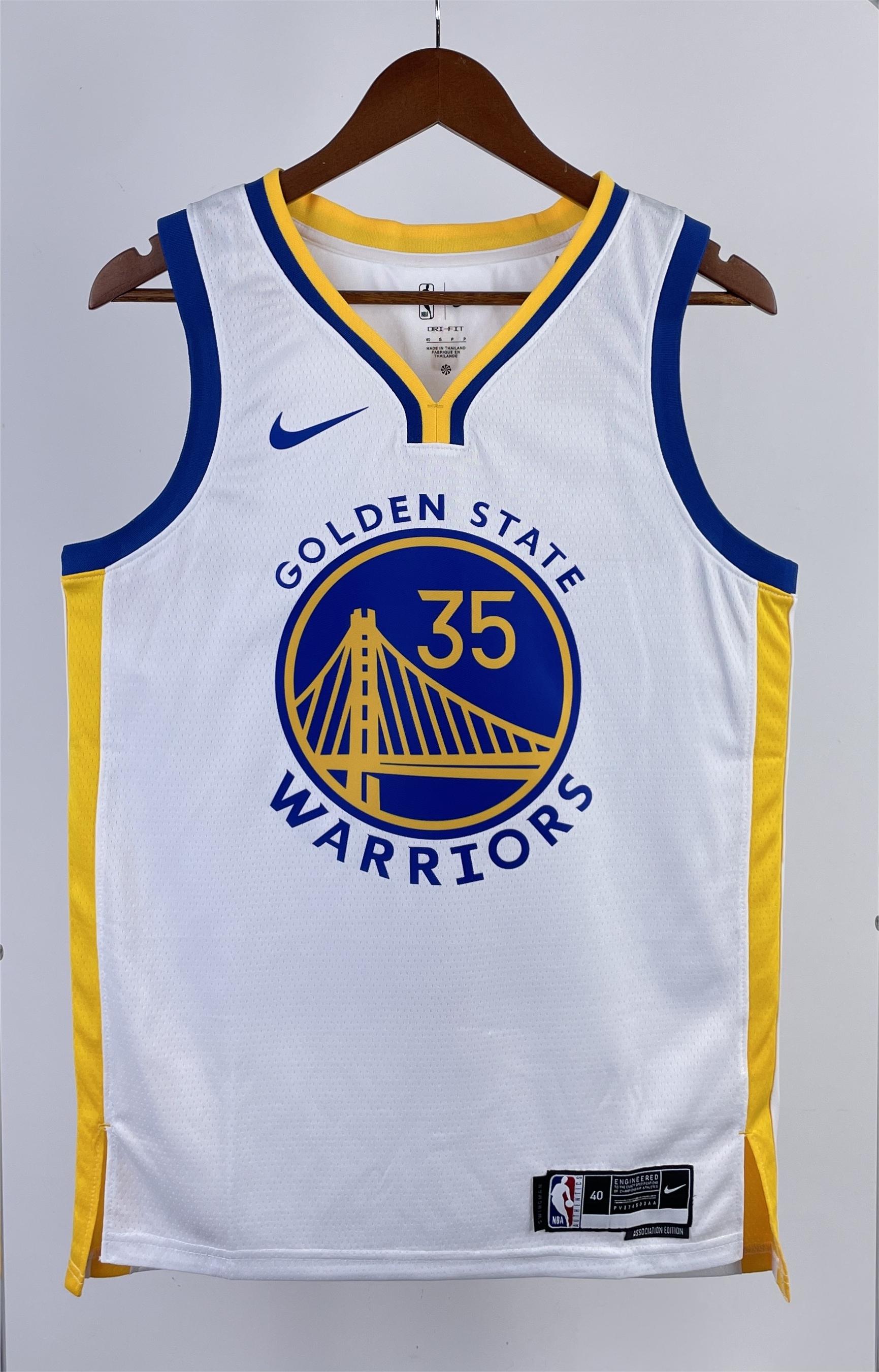 Copy NBA Men 2023 Golden State Warriors White #35 DURANT Swingman Jersey - leoleo123123