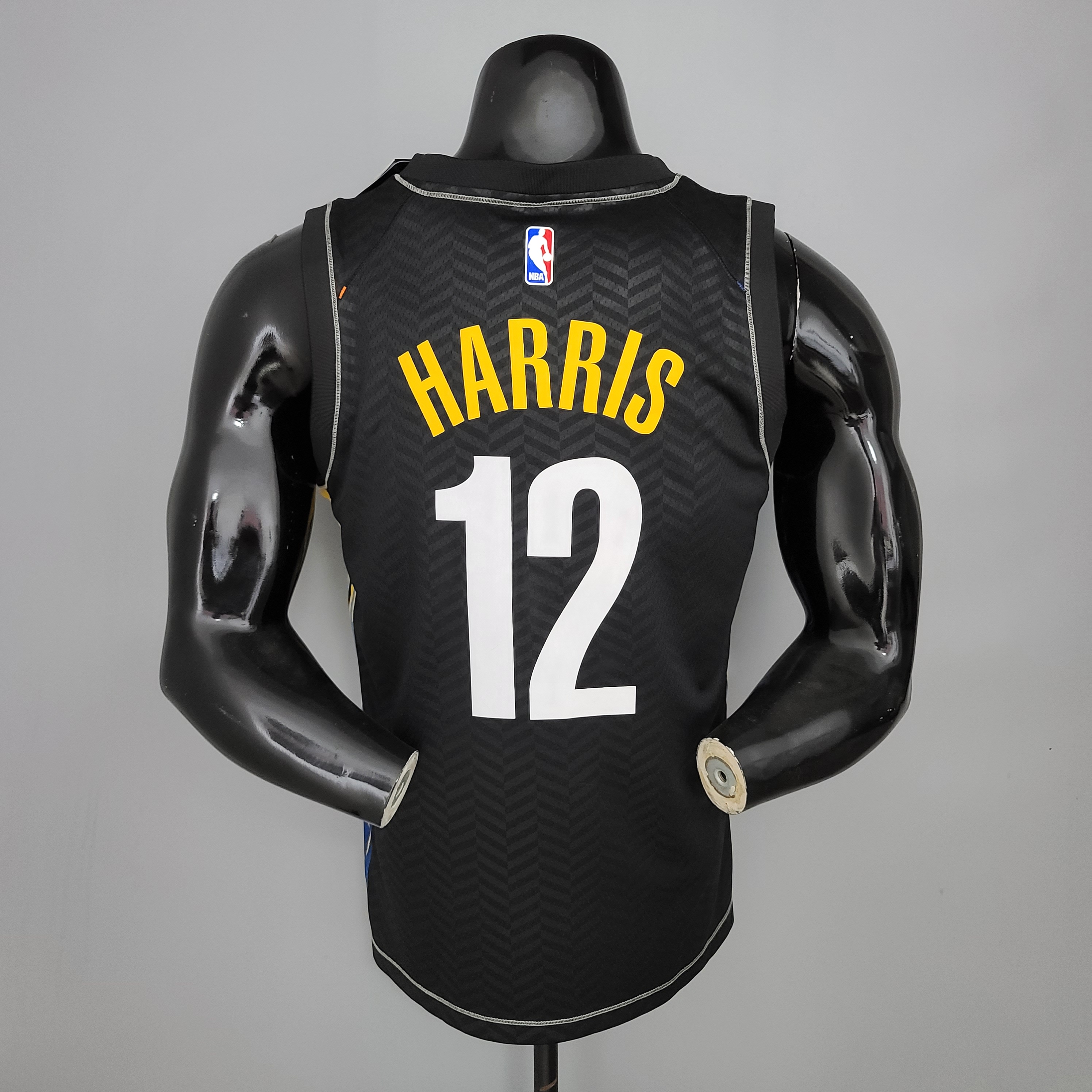 NBA Men Season 2021 Brooklyn Nets Black City #12 HARRIS Jersey High Quality Name and Number Print - leoleo123123