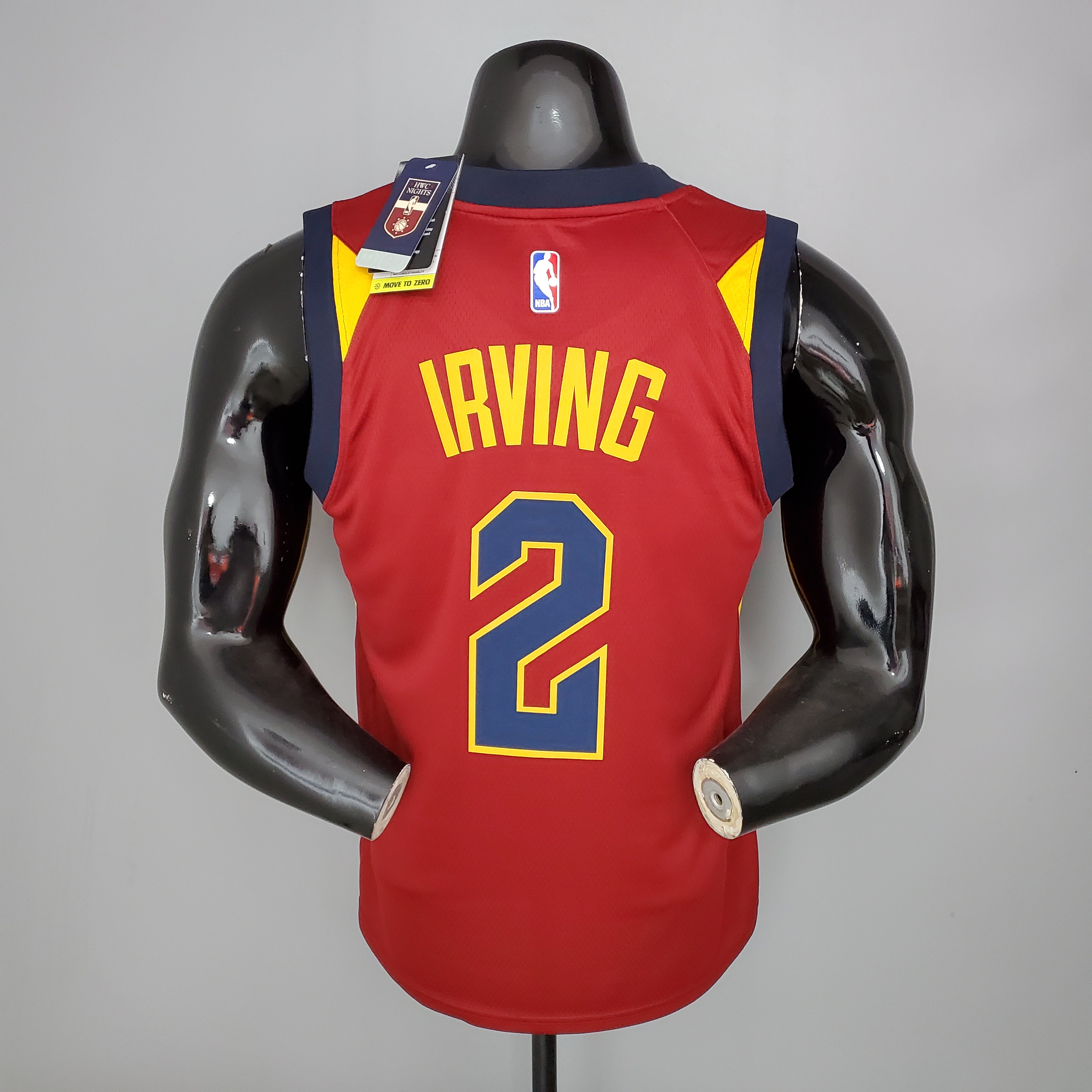 NBA Men Cleveland Cavaliers Red #2 IRVING Jersey High Quality Name and Number Print - leoleo123123
