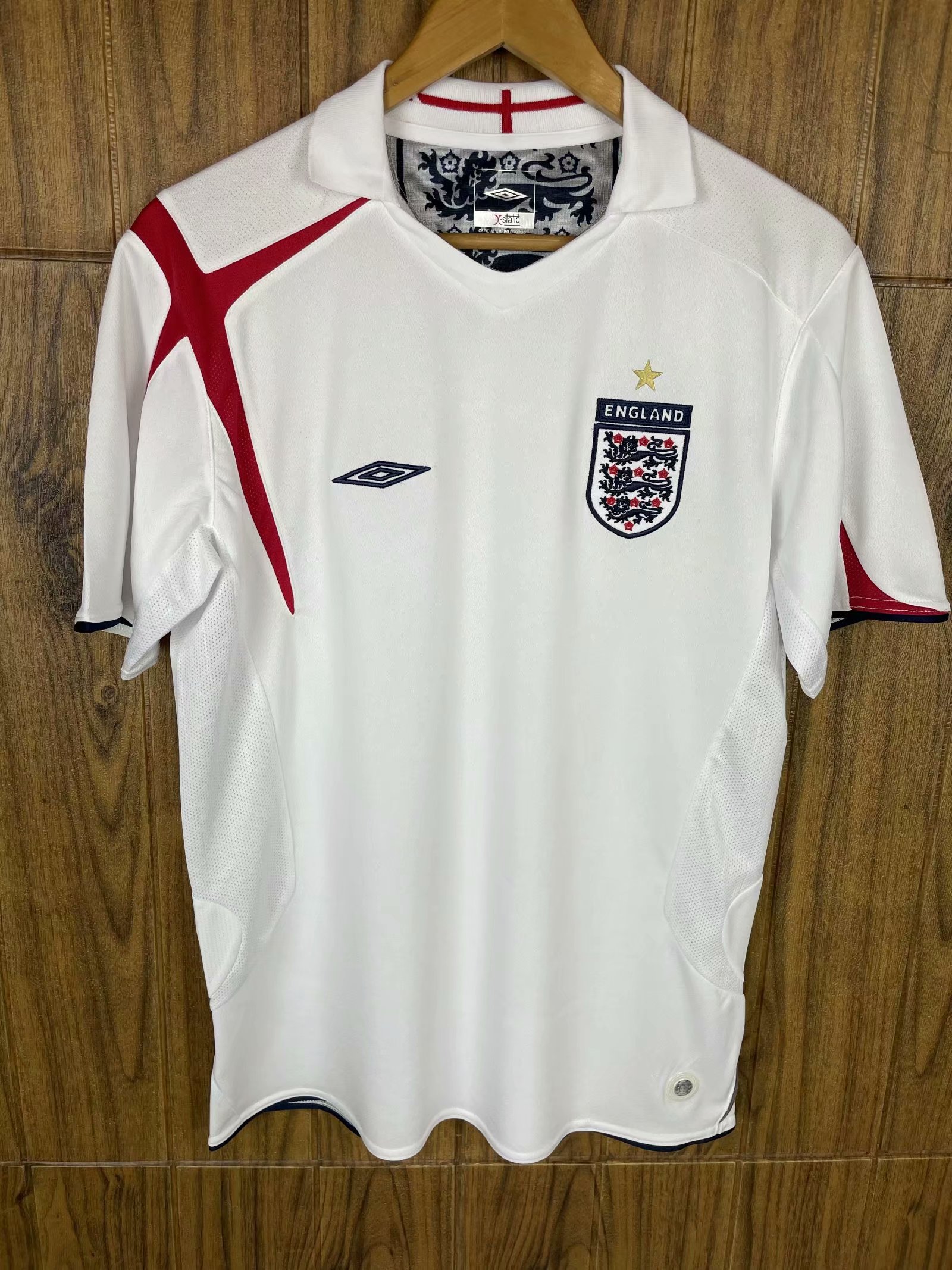 2006 England Home Retro Jersey - leoleo123123