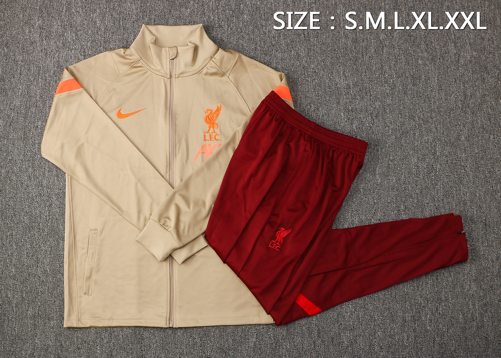 21/22 Liverpool Gold Jacket Tracksuit Thai Quality - leoleo123123