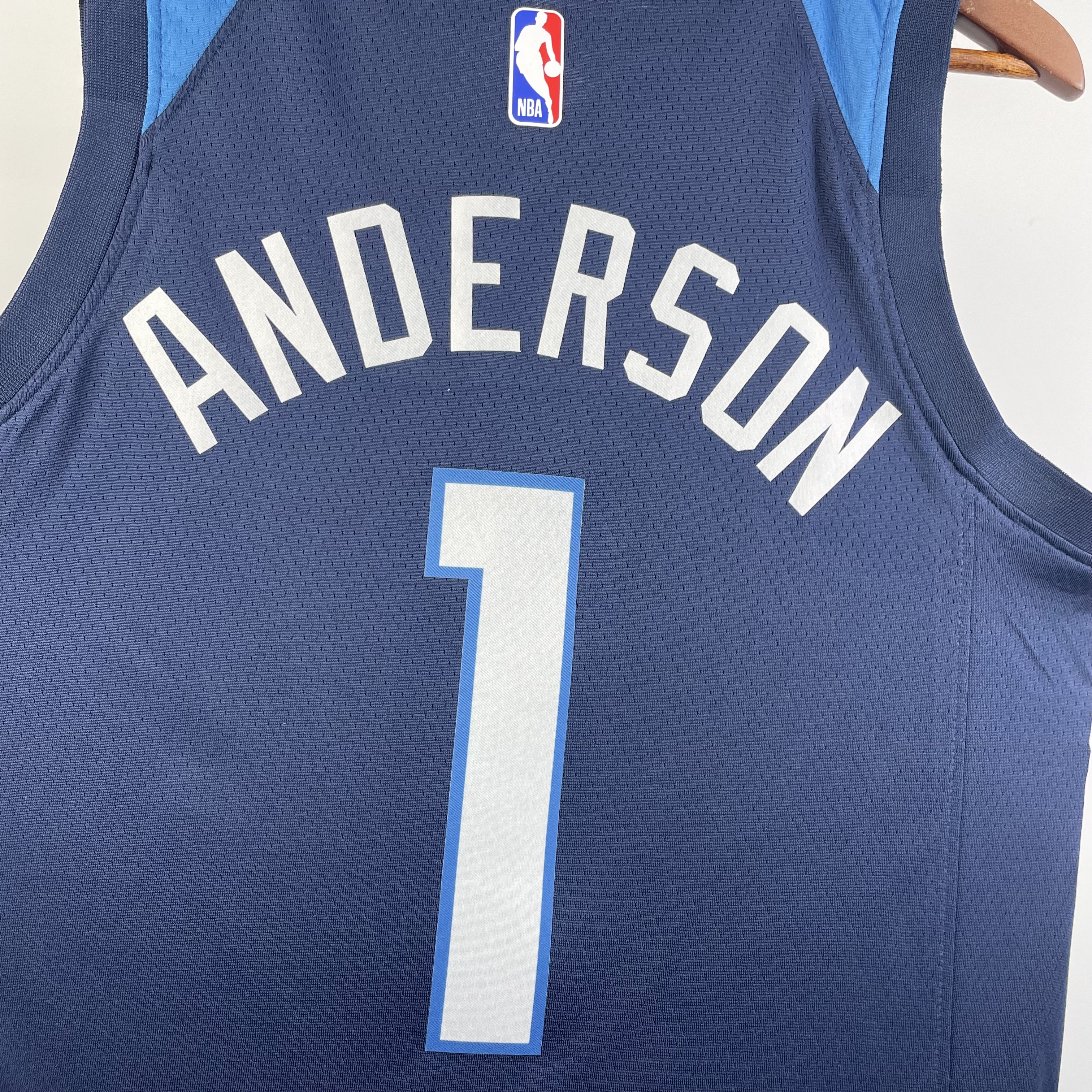 NBA Men 2023 Minnesota Timberwolves Blue #1 ANDERSON Jersey High Quality Name and Number Print - leoleo123123