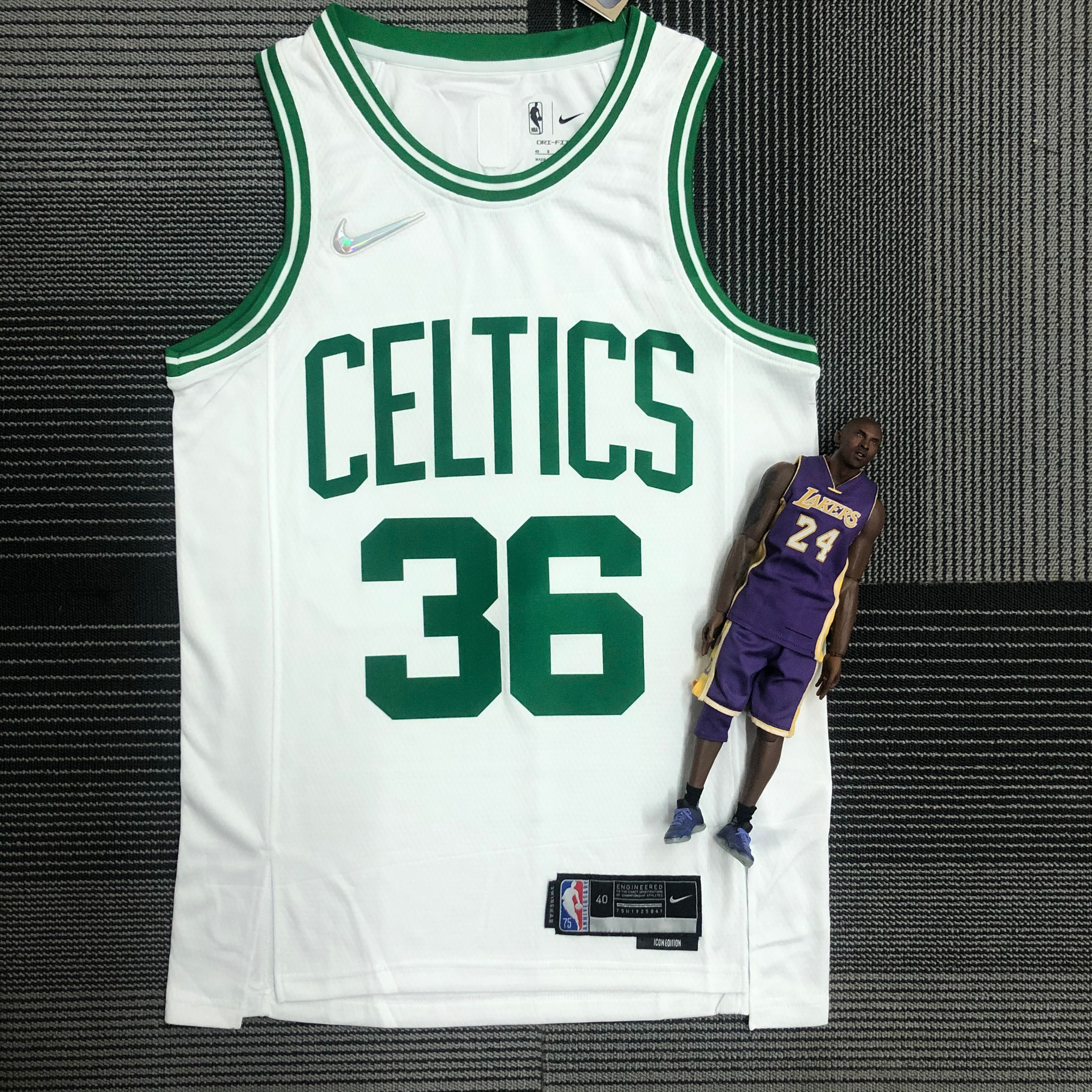 NBA 75th Anniversary Boston Celtics White #36 SMART Jersey High Quality Name and Number Print - leoleo123123